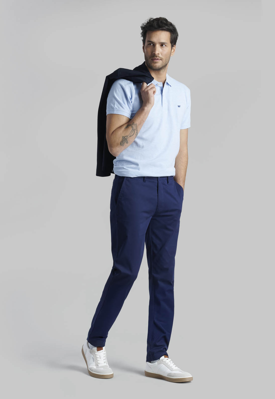 PANTALON TWILL SLIM /33 DK.BLUE - 5