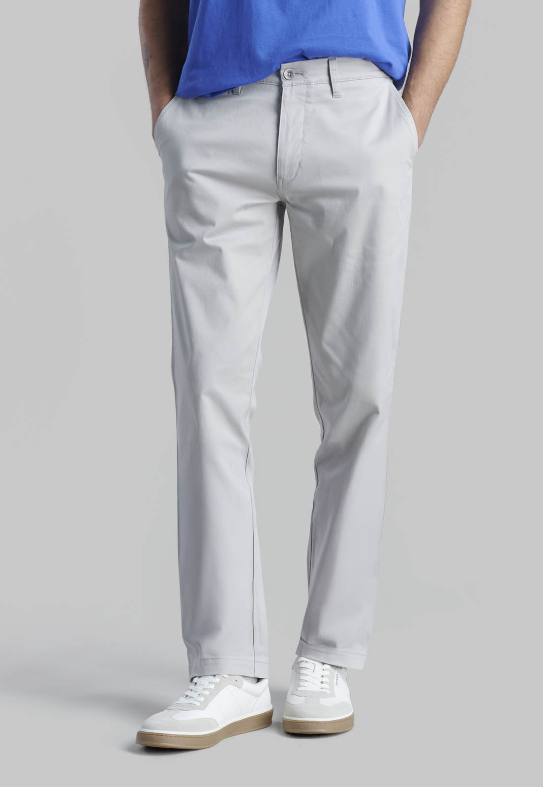 PANTALON TWILL WITHOUT PLEATS L/33 BUSINESS DK ASH - 1