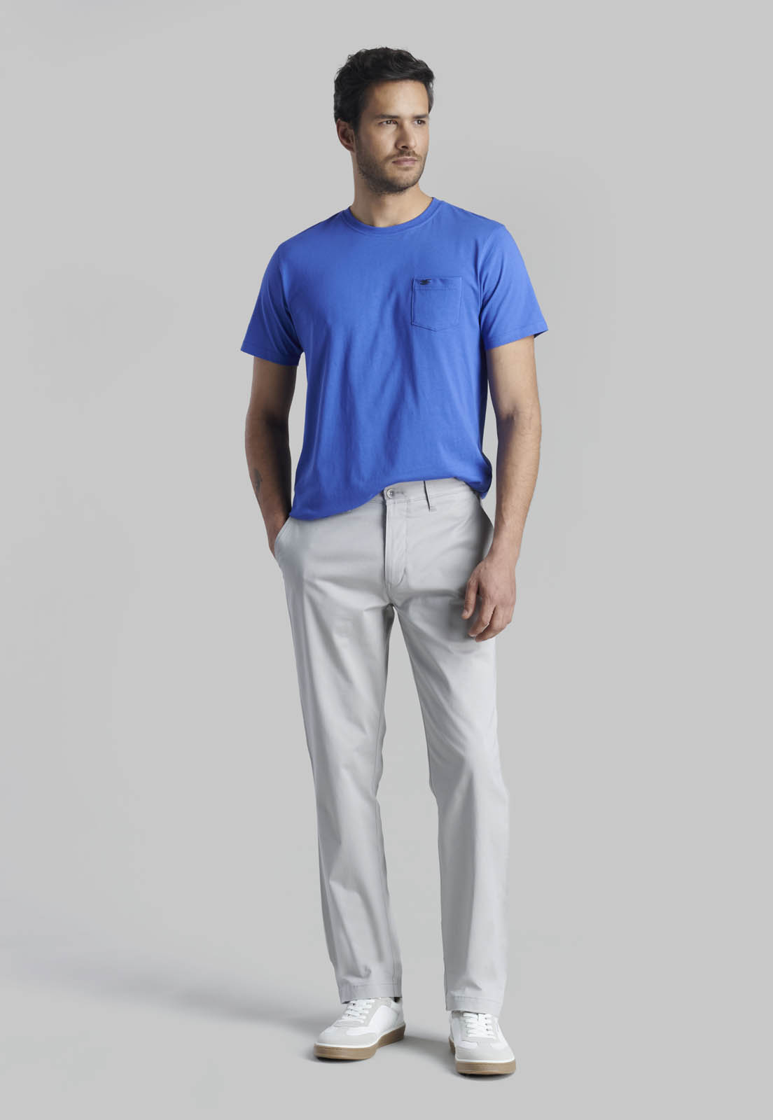 PANTALON TWILL WITHOUT PLEATS L/33 BUSINESS DK ASH - 2