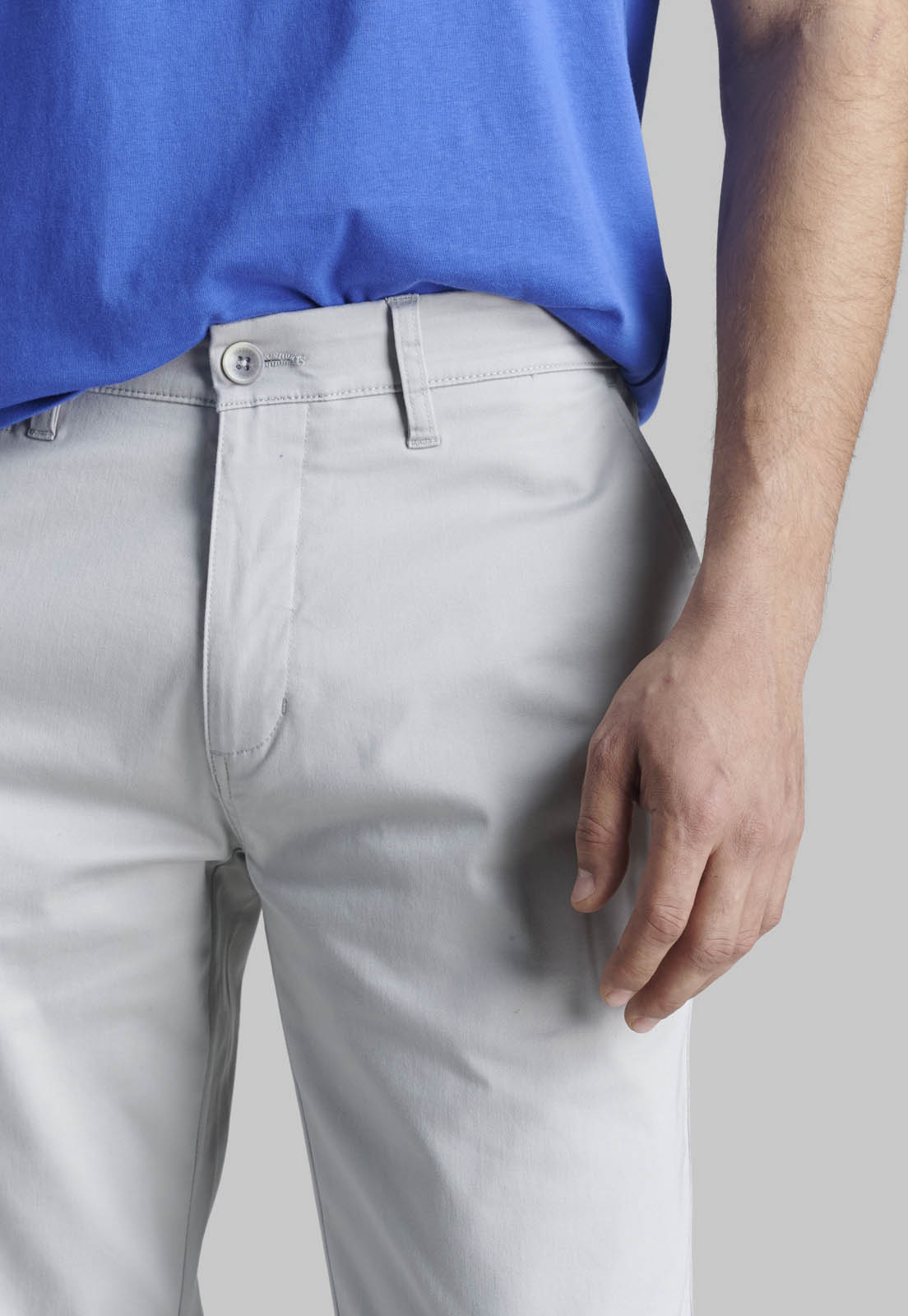 PANTALON TWILL WITHOUT PLEATS L/33 BUSINESS DK ASH - 3