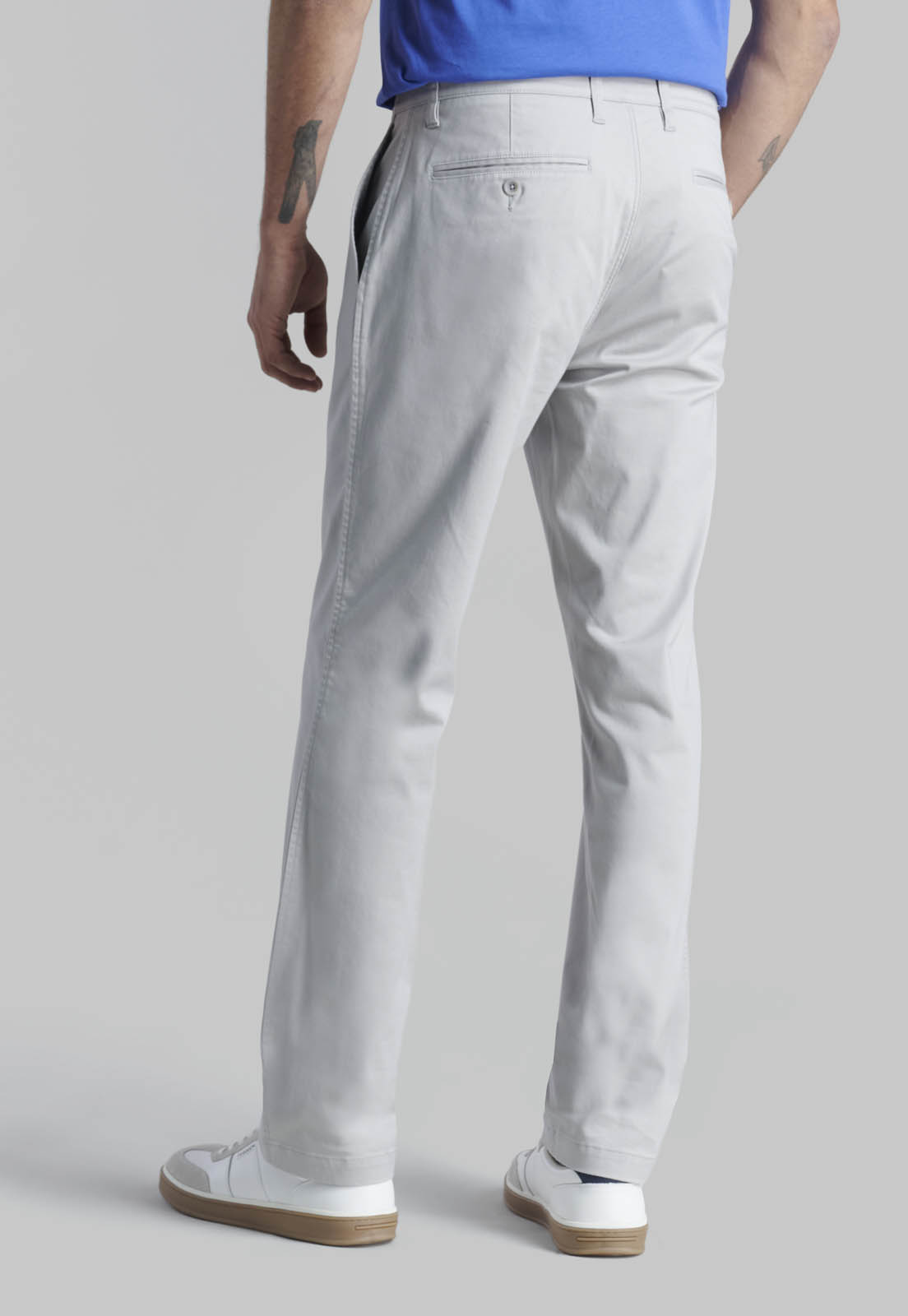 PANTALON TWILL WITHOUT PLEATS L/33 BUSINESS DK ASH - 4