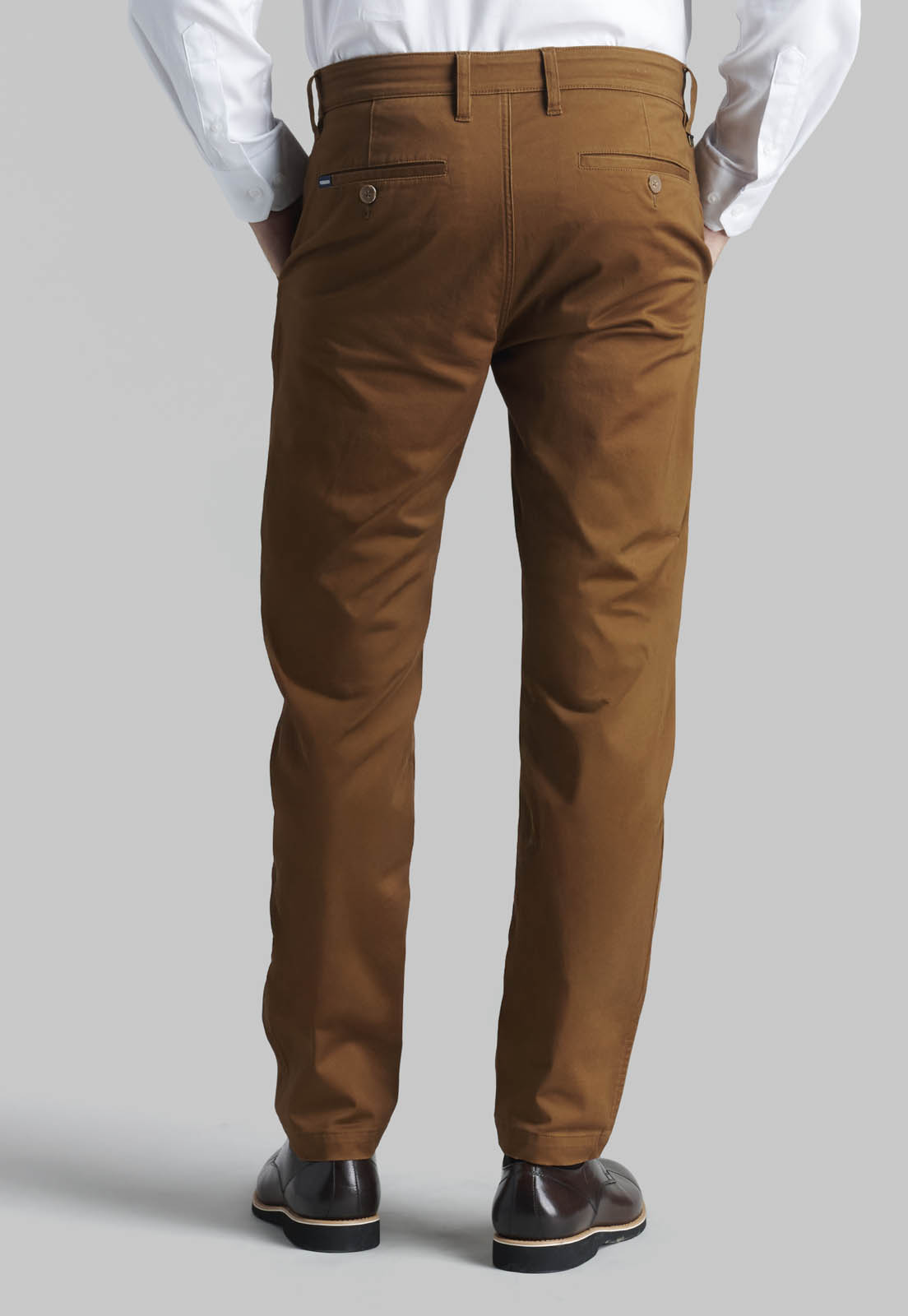 PANTALON TWILL SLIM /33 CAMEL - 4