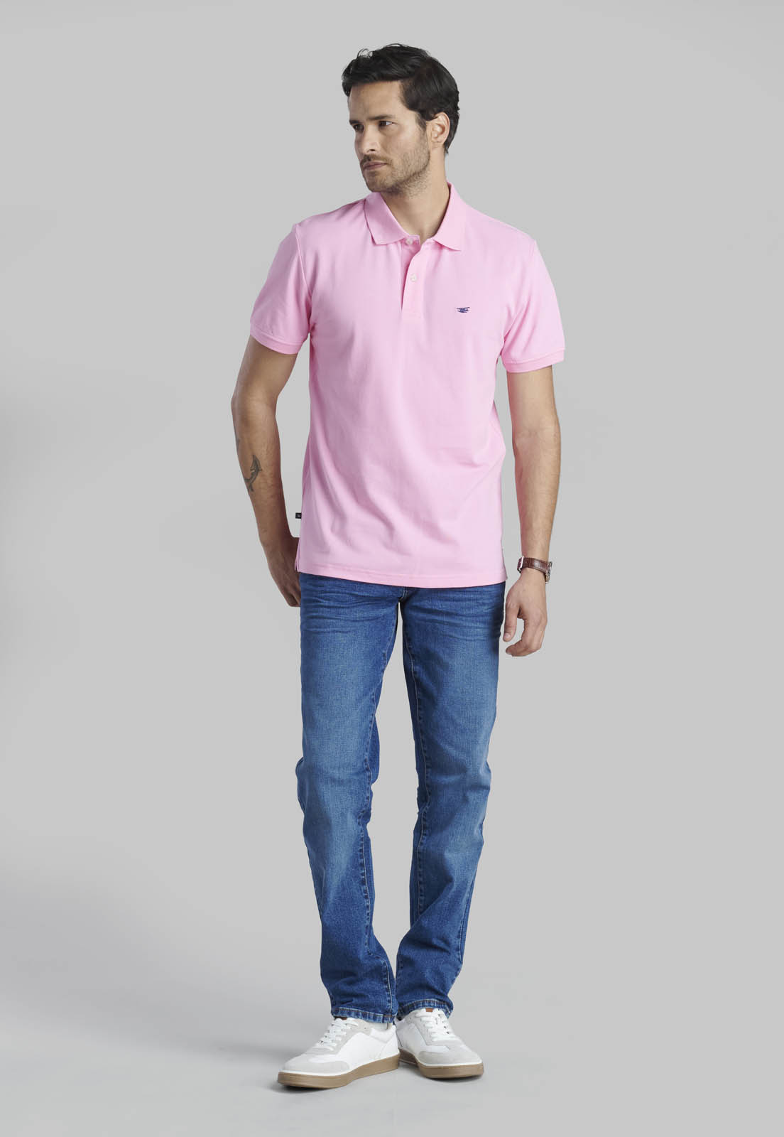 POLERA PIQUE BASICA PINK - 2
