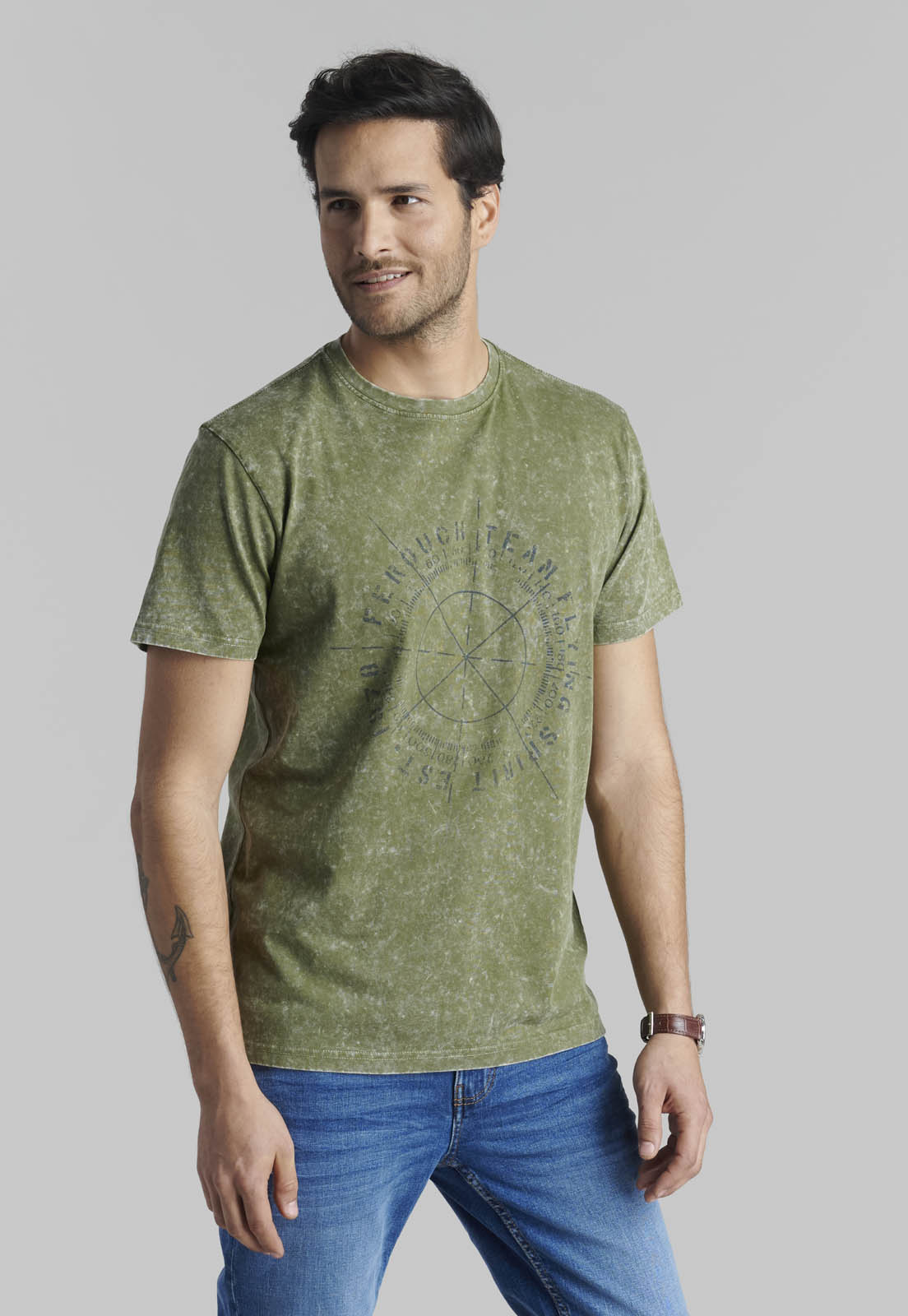 POLERA BLANE MILITARY - 1