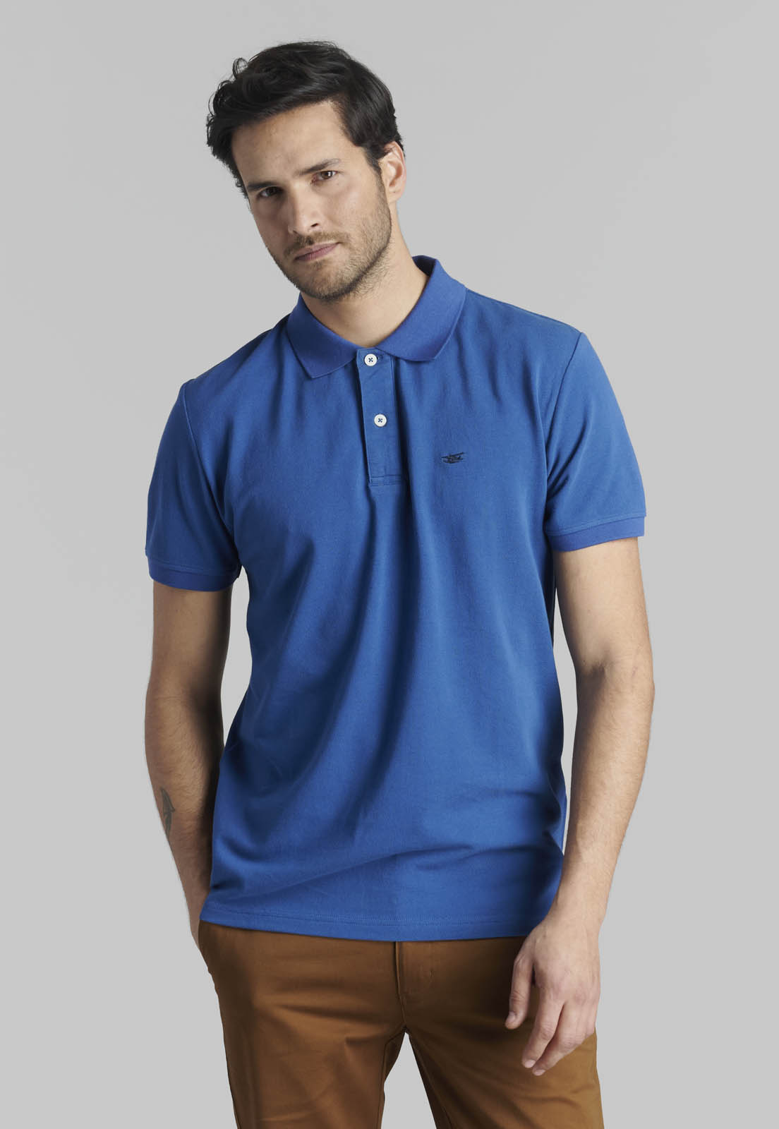 POLERA PIQUE BASICA STEEL - 1