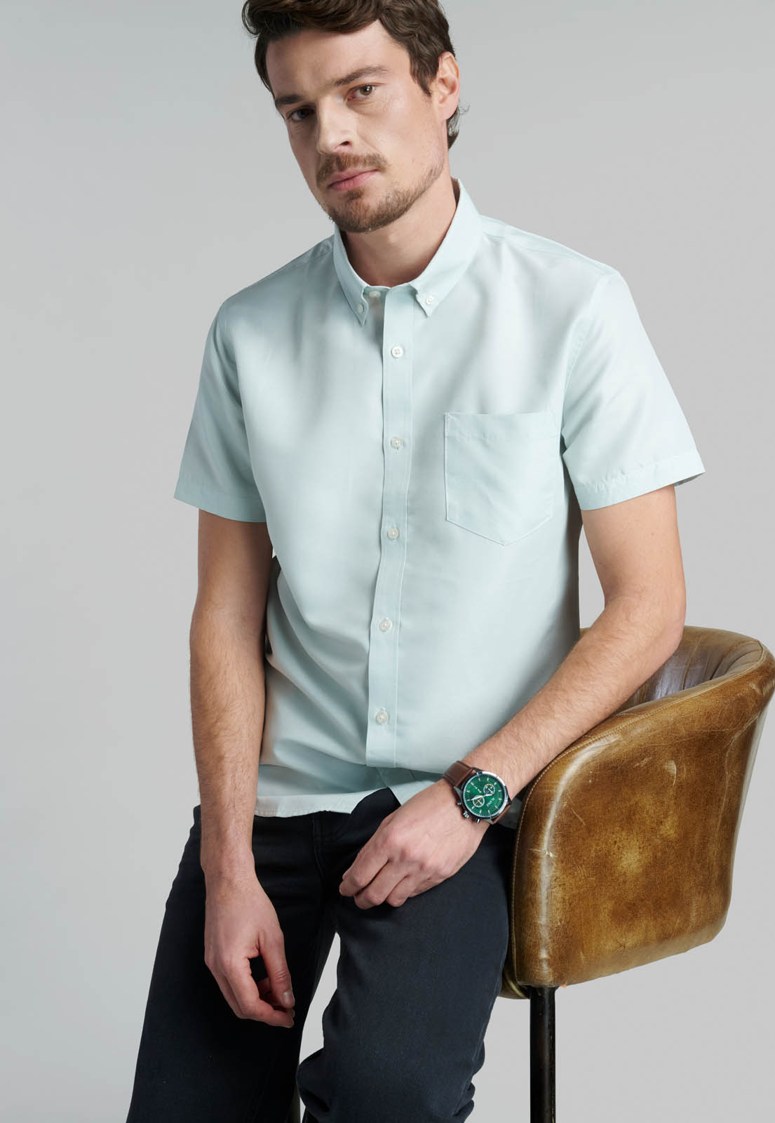 CAMISA FORT WORTH LT GREEN - 5
