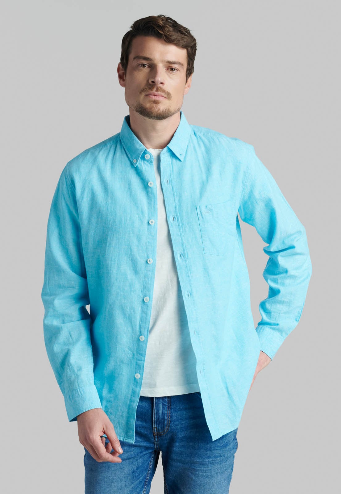 CAMISA SPORT LINO LOWELL ICE - 1