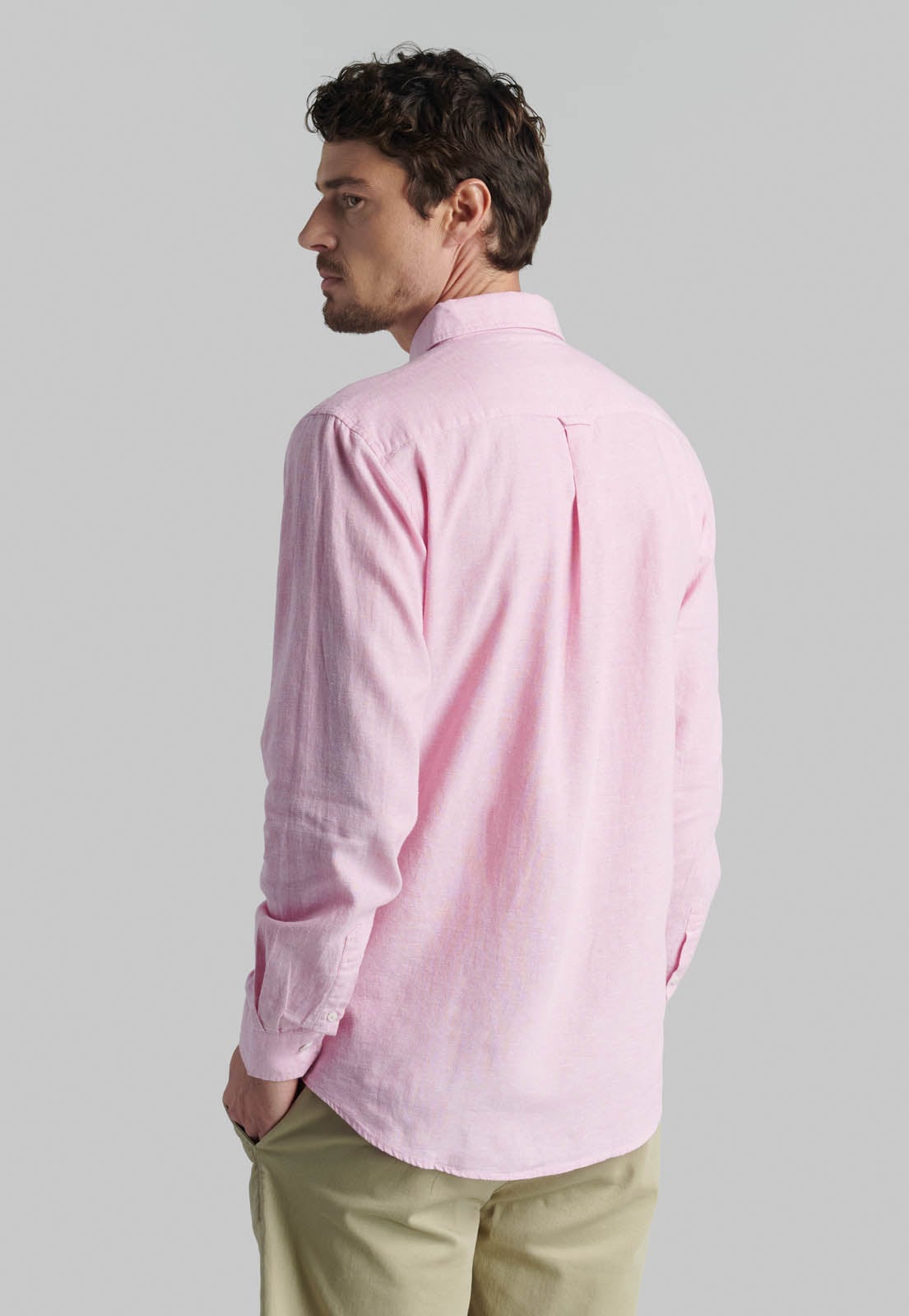 CAMISA SPORT LINO LOWELL CORAL - 4