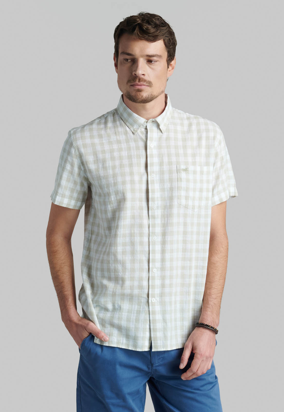 CAMISA ARLINGTON BEIGE - 1