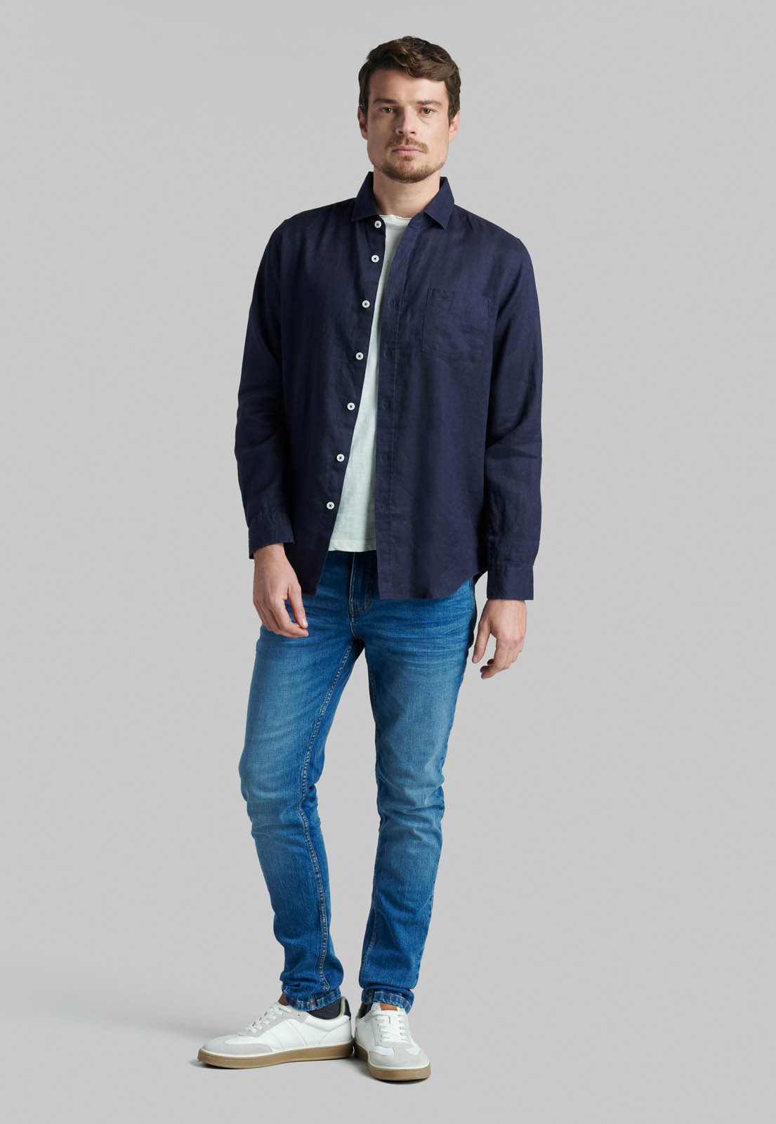CAMISA LINO GREEN BAY NAVY - 2