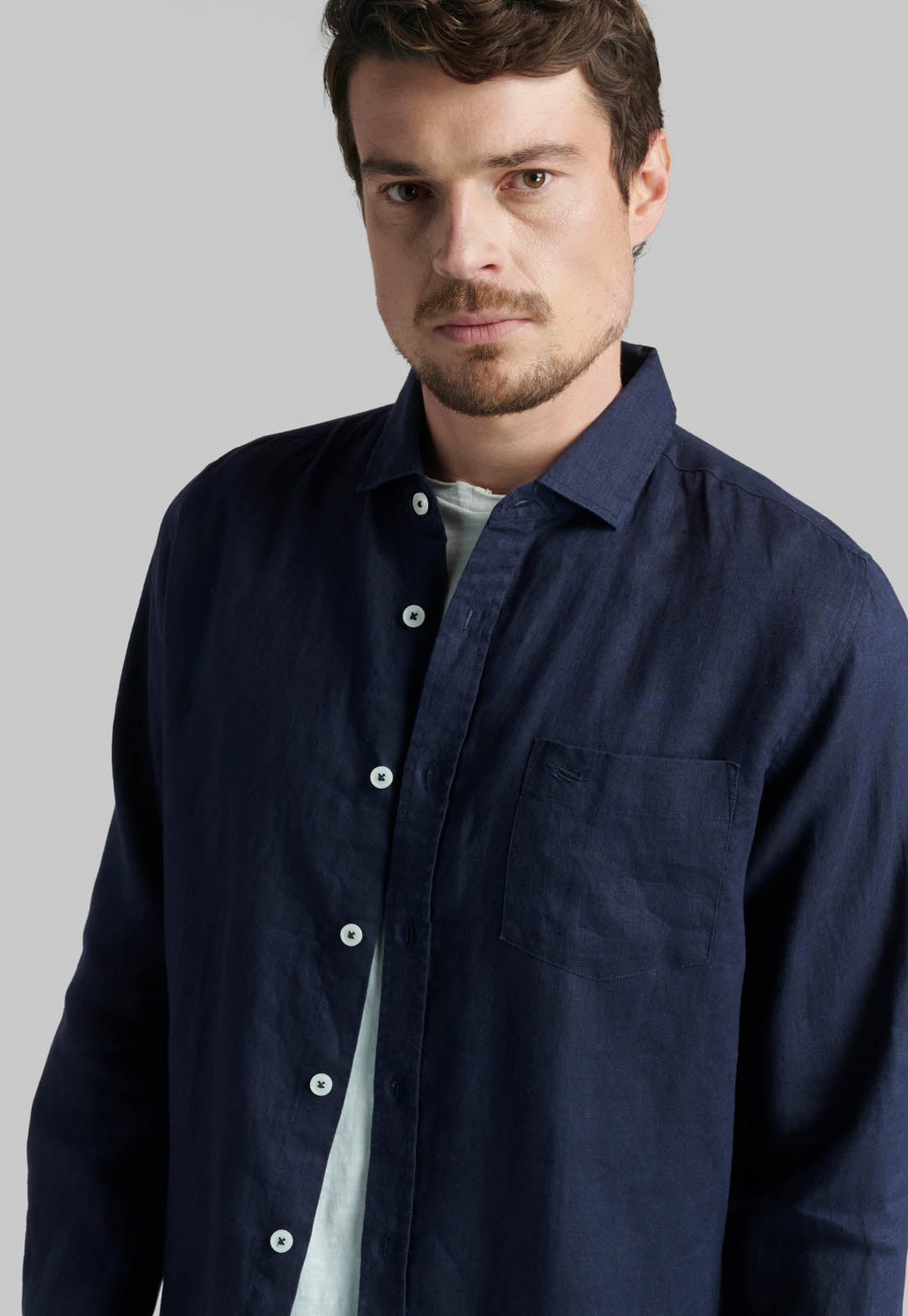 CAMISA LINO GREEN BAY NAVY - 3
