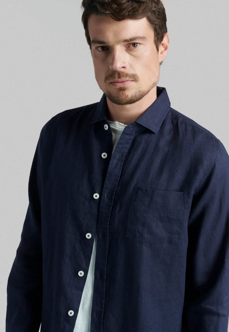 CAMISA LINO GREEN BAY NAVY - 3