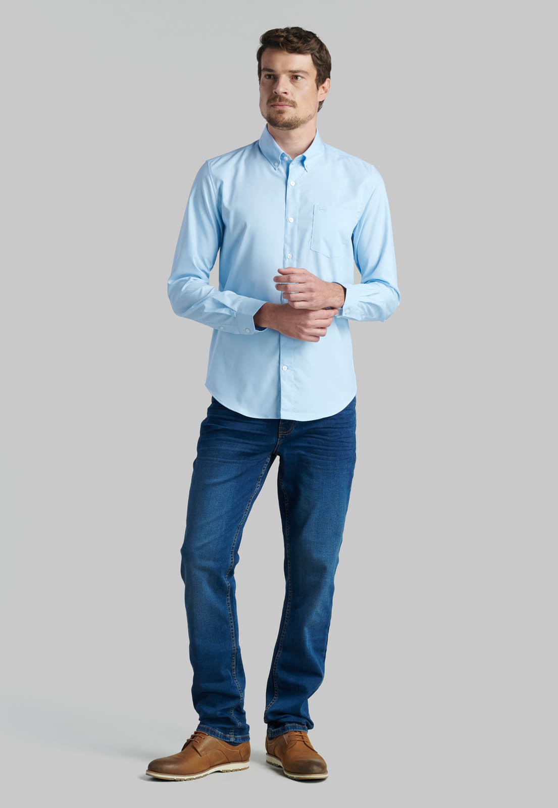 CAMISA TRAVELLER DETROIT SKY - 2