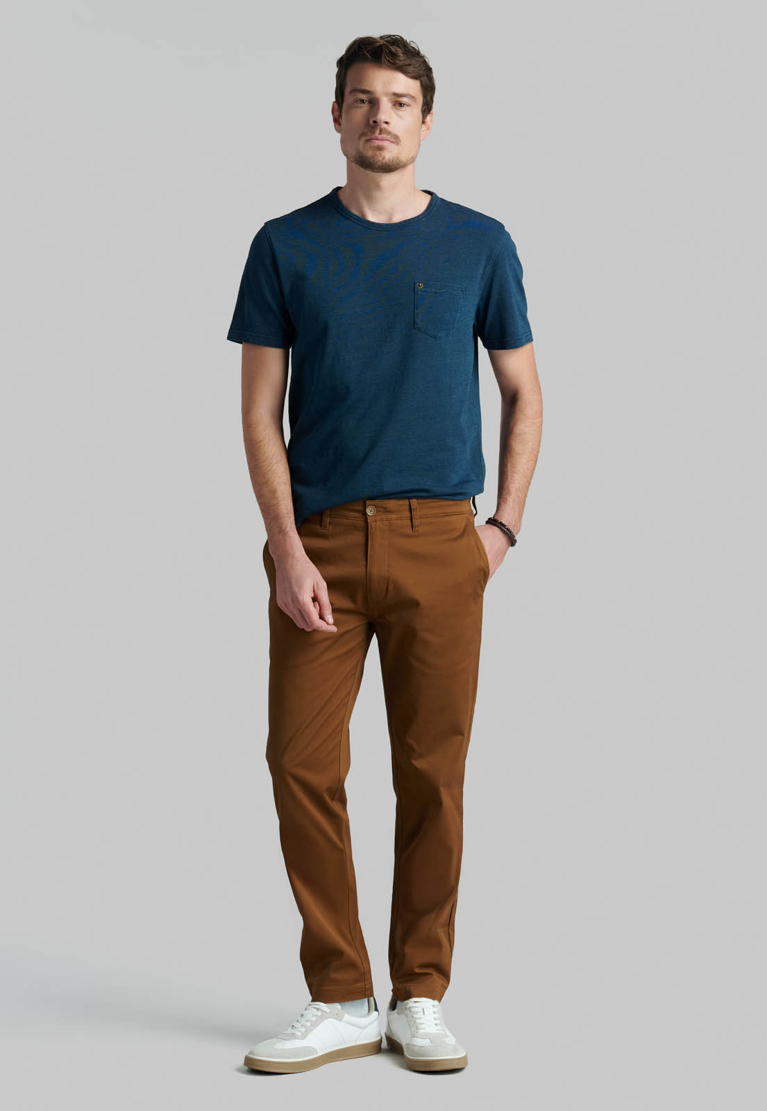 PANTALON BUSINESS TWILL SLIM /31 CAMEL - 2