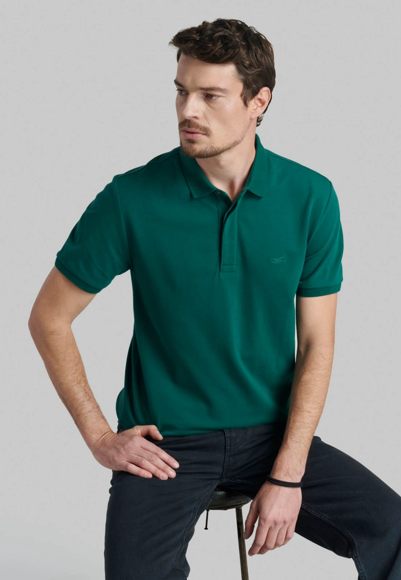 POLERA HOUSTON DK  GREEN - 5