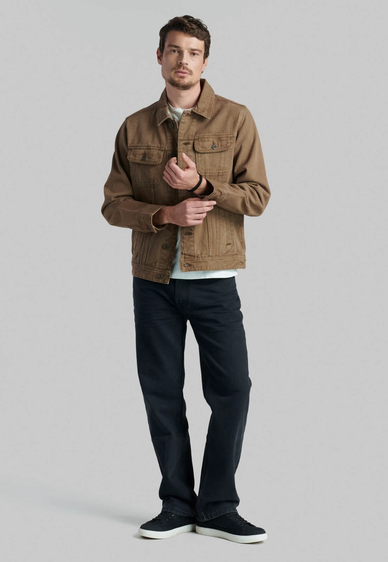 CHAQUETA TRUCKER SPORT BROWN - 2
