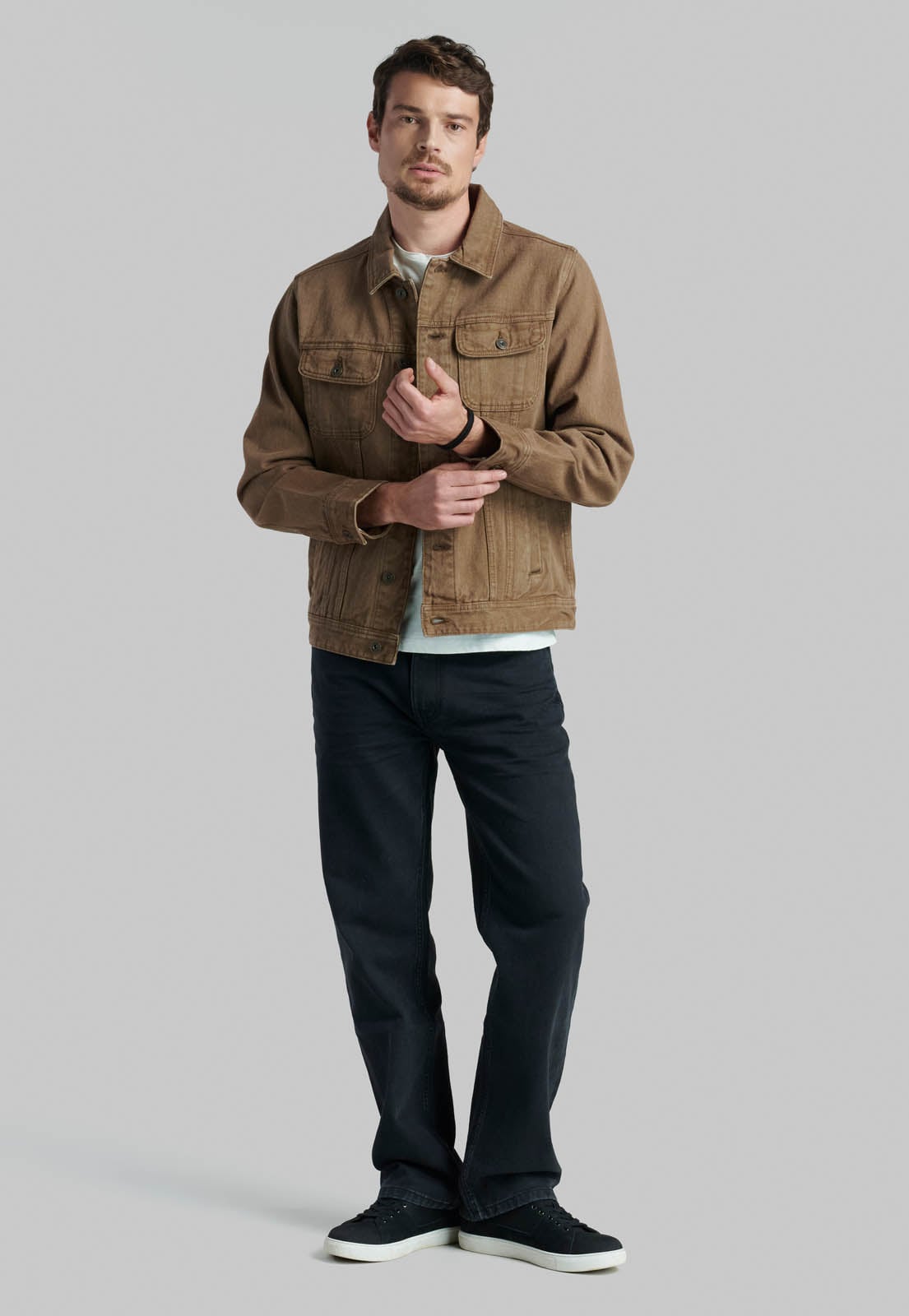 CHAQUETA TRUCKER SPORT BROWN - 2