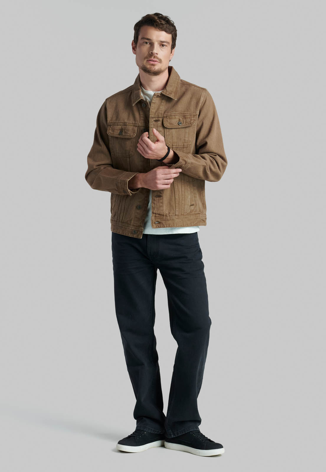 CHAQUETA TRUCKER SPORT BROWN - 2