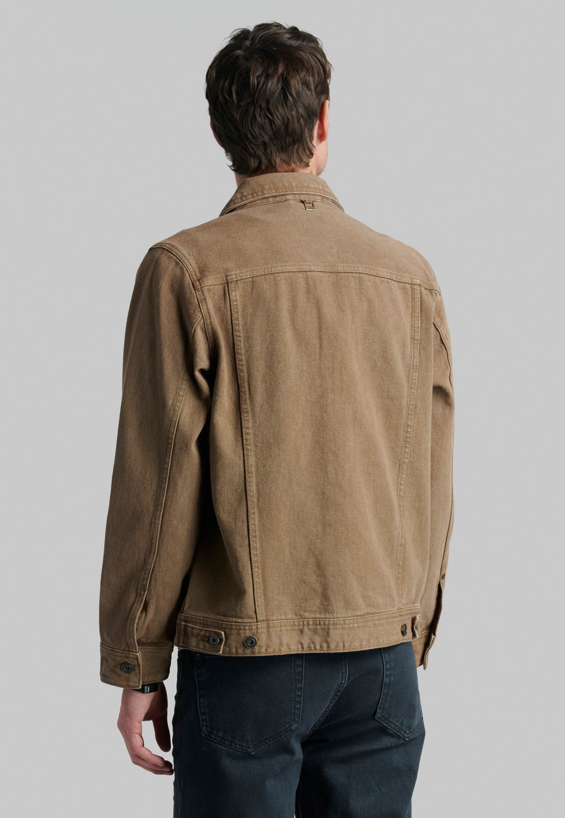CHAQUETA TRUCKER SPORT BROWN - 4