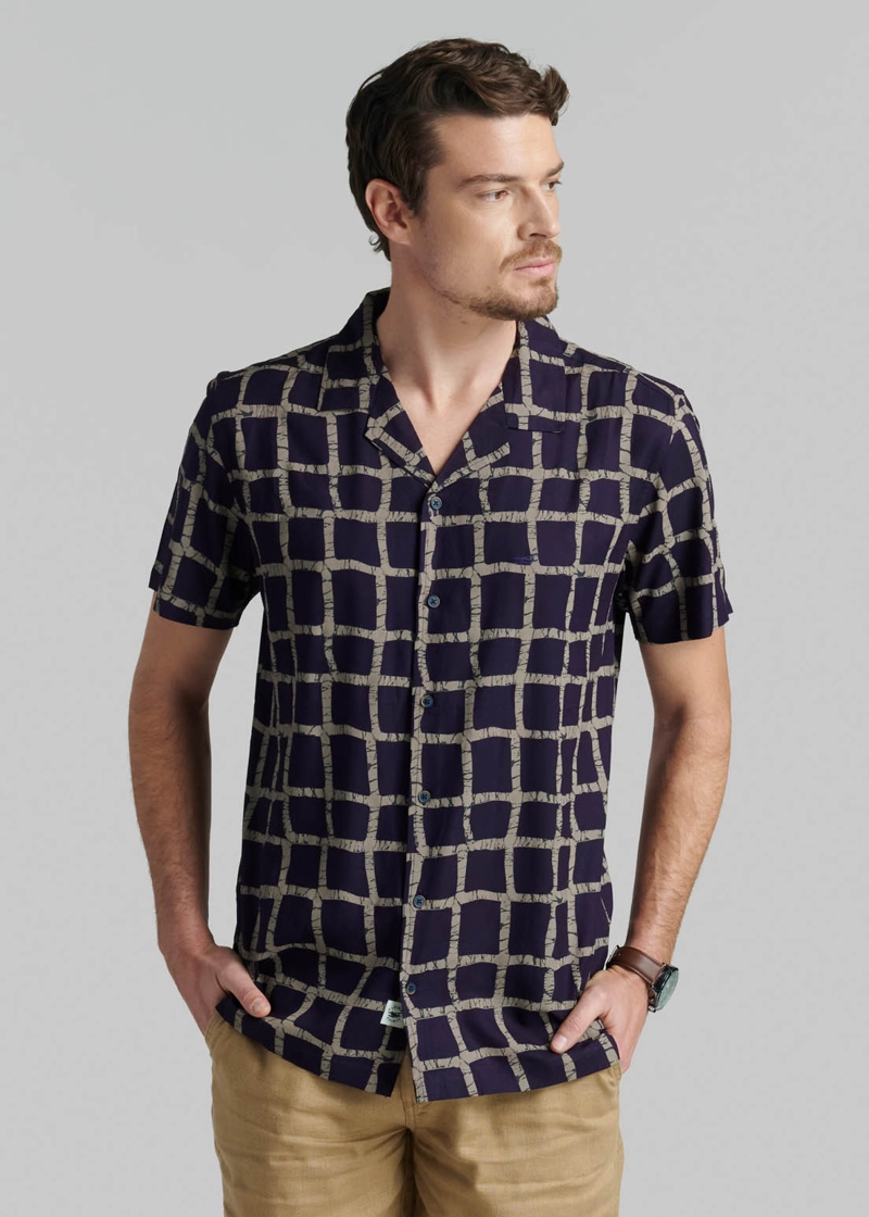 CAMISA PORTLAND NAVY - 1