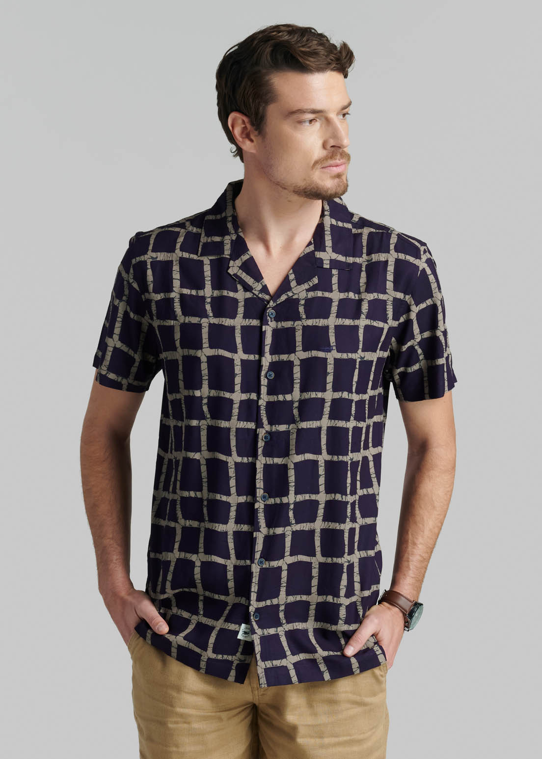 CAMISA PORTLAND NAVY - 1