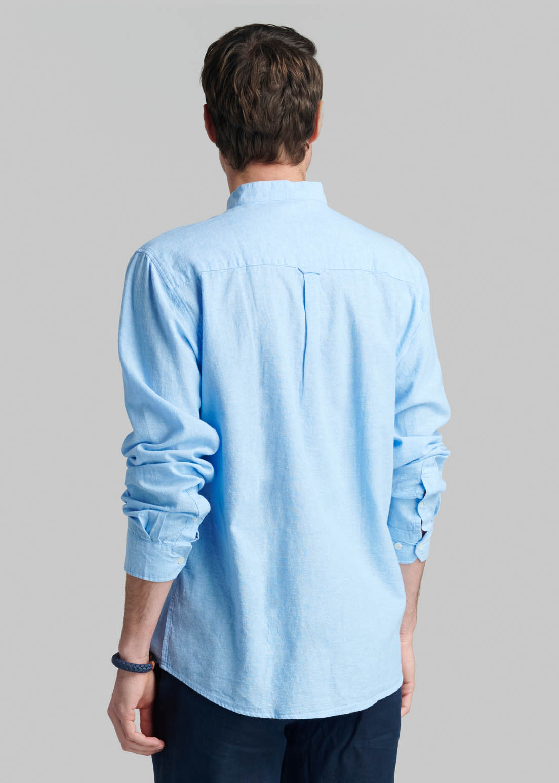 CAMISA CUELLO MAO LINO MIDLAND SKY - 4