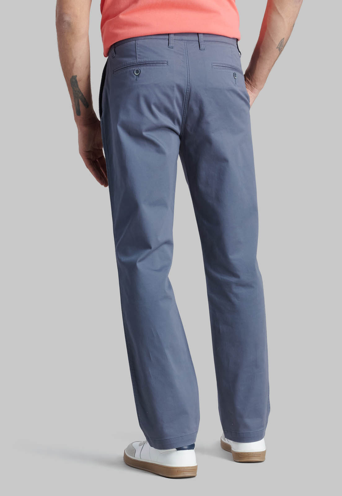 PANTALON BUSINESS TWILL WITHOUT PLEATS L/31 METAL - 4