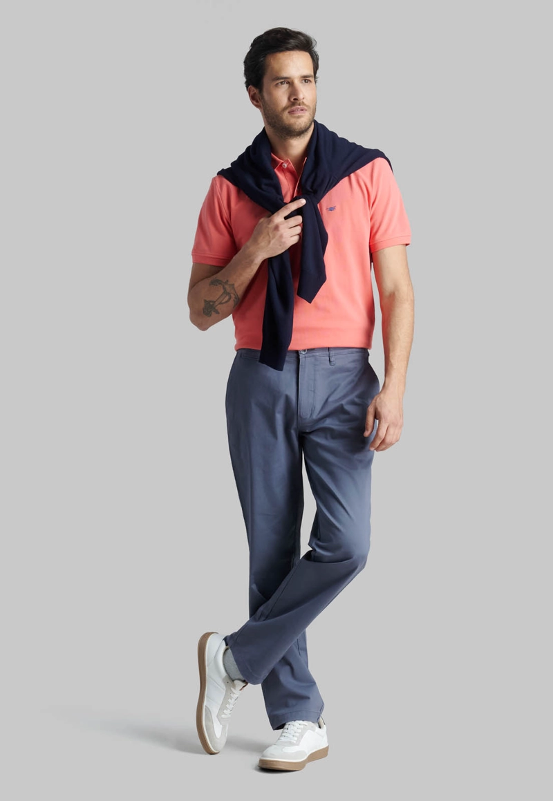 PANTALON BUSINESS TWILL WITHOUT PLEATS L/31 METAL - 5