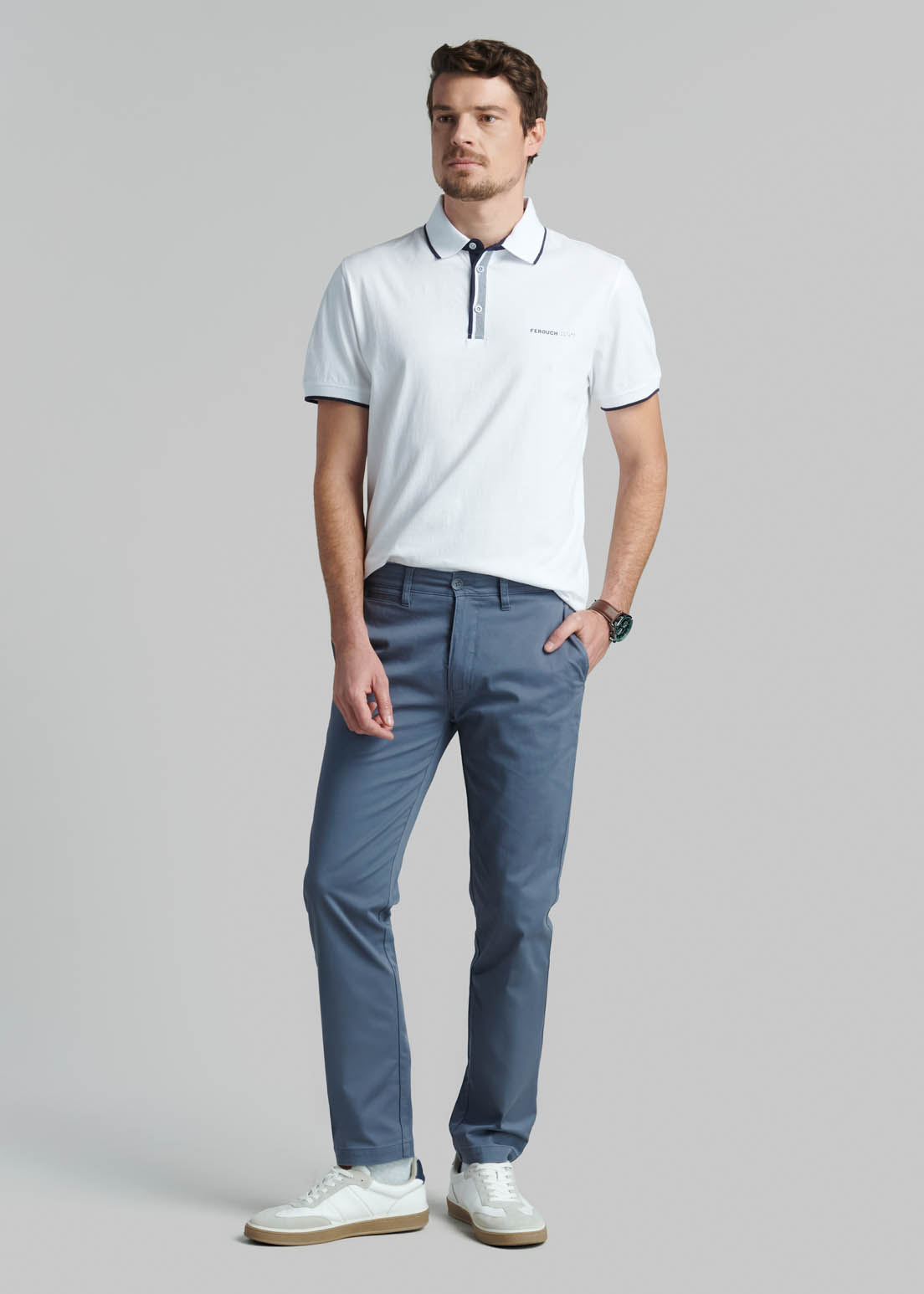 PANTALON BUSINESS TWILL SLIM /31 METAL - 2
