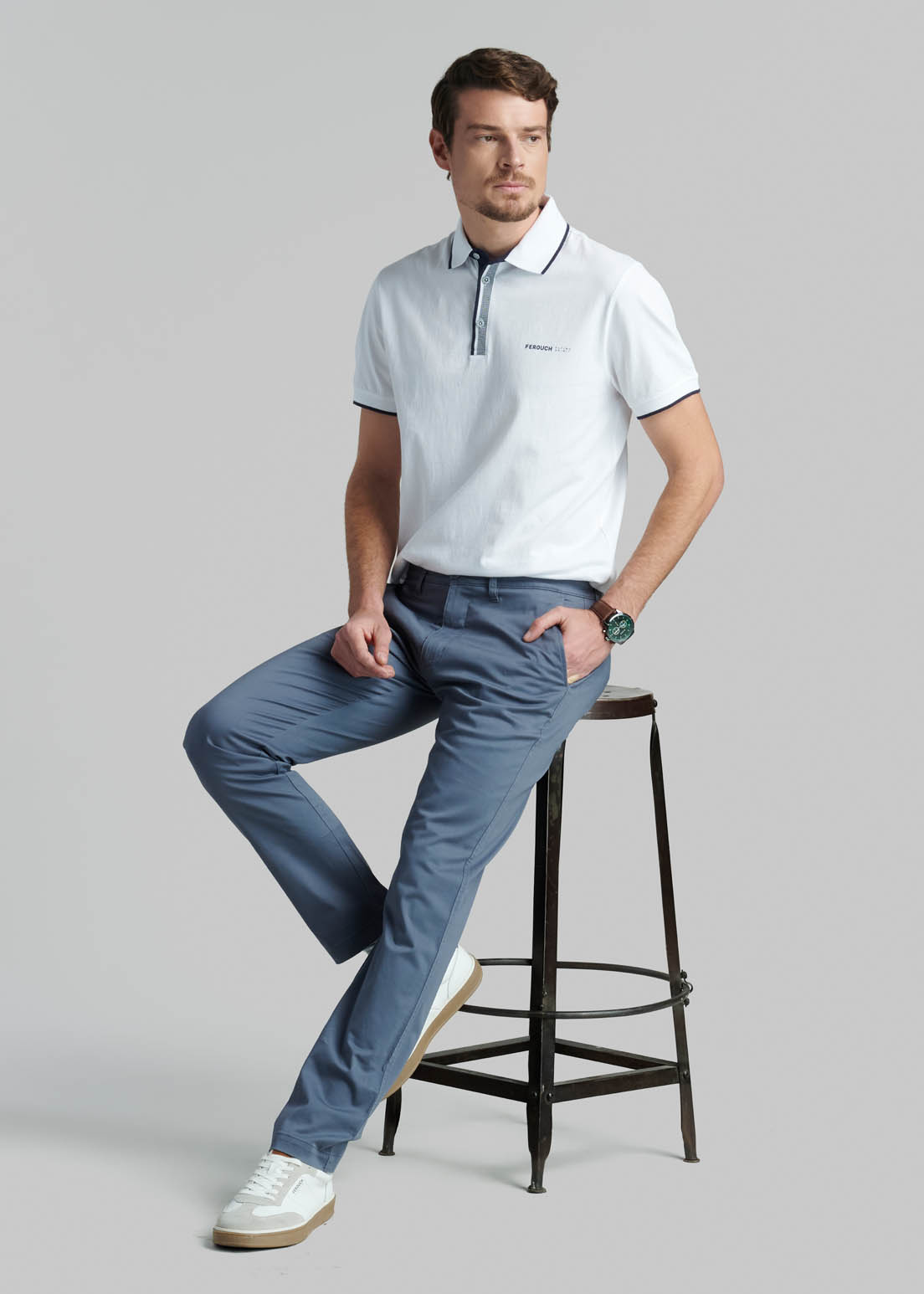 PANTALON BUSINESS TWILL SLIM /31 METAL - 5