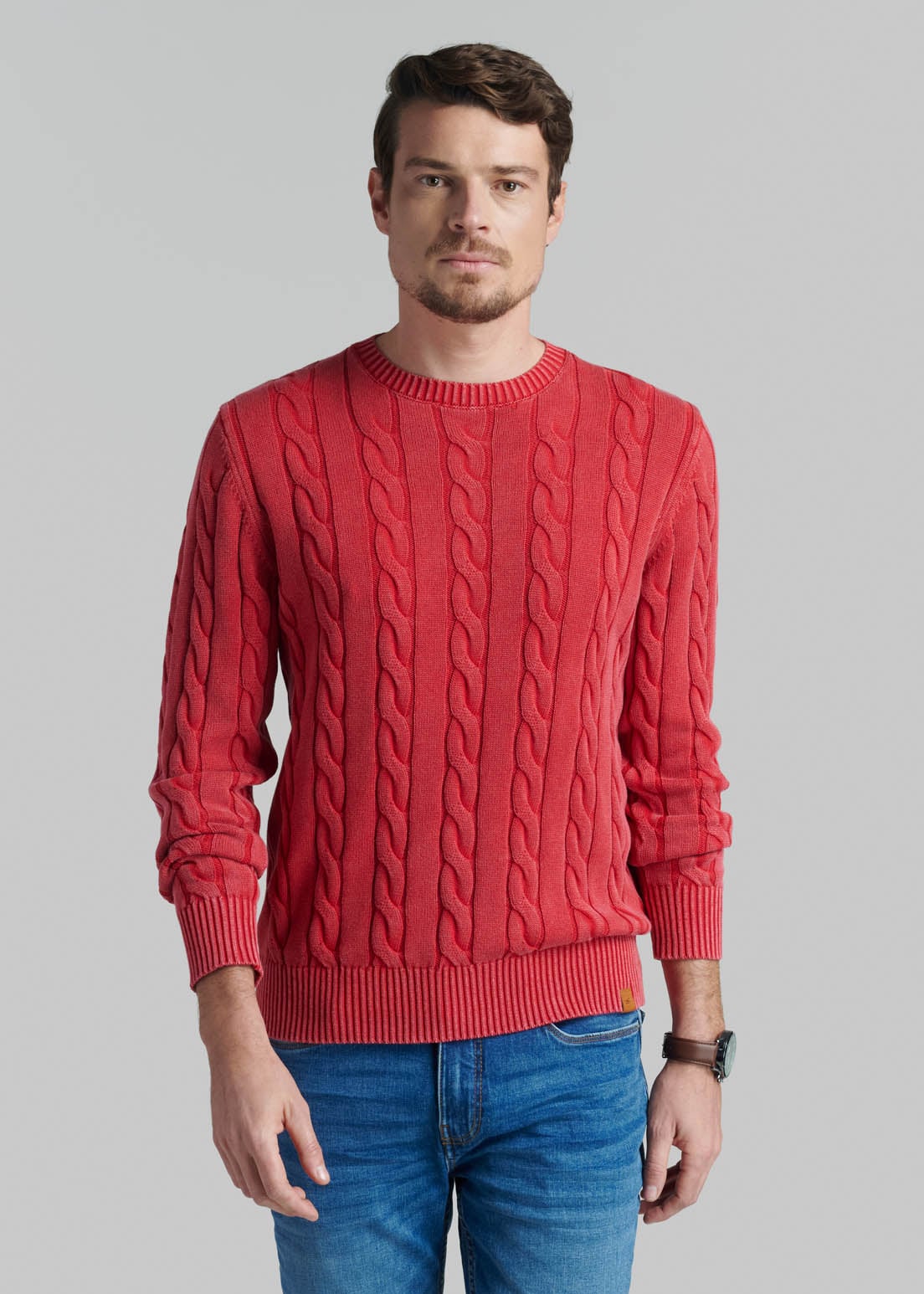 SWEATER CAMBRIDGE SPORT DK CORAL - 1