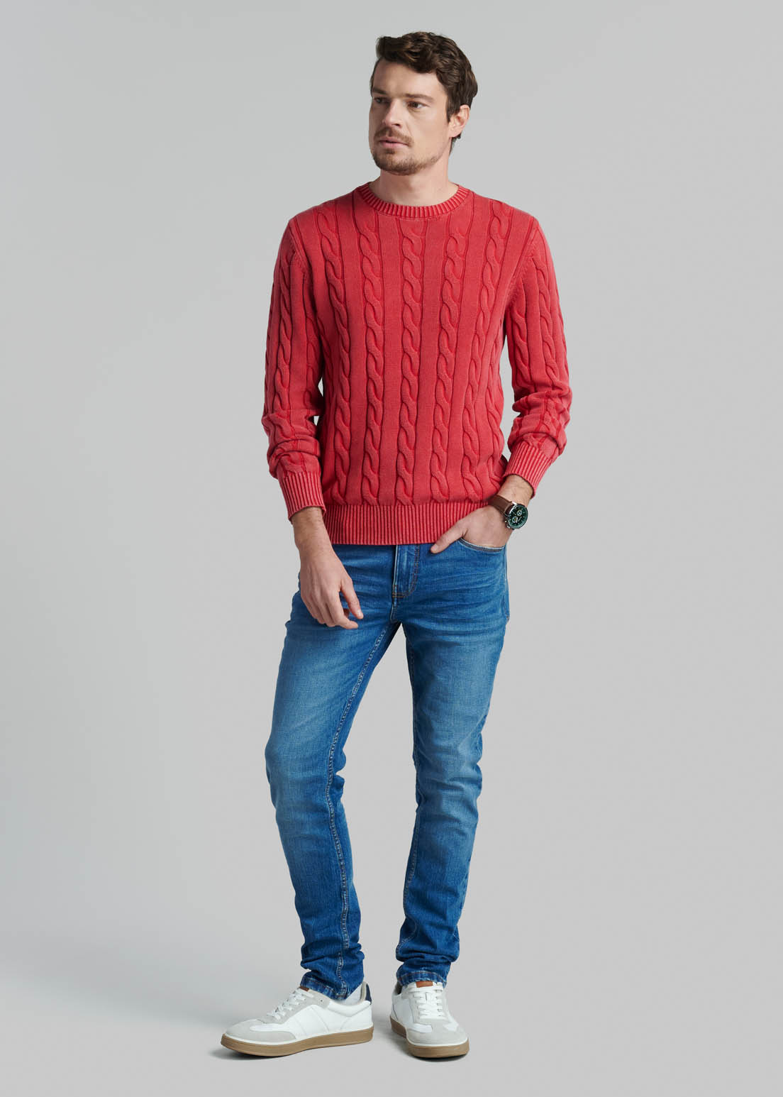 SWEATER CAMBRIDGE SPORT DK CORAL - 2