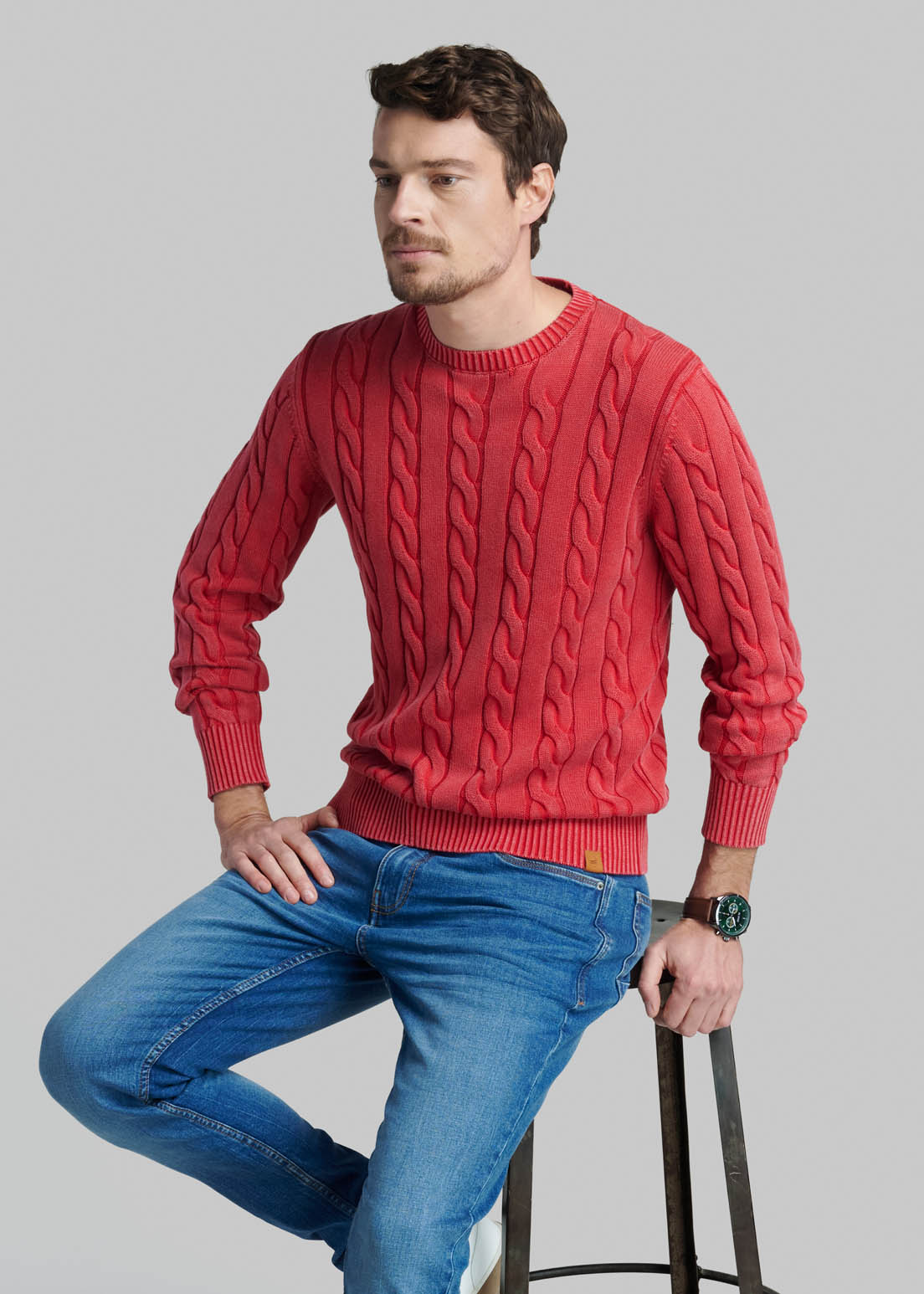 SWEATER CAMBRIDGE SPORT DK CORAL - 5
