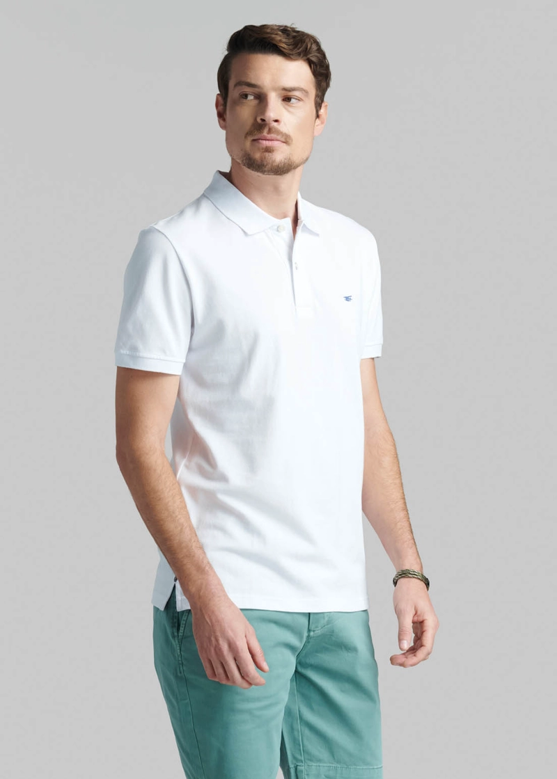 POLERA PIQUE BASICA WHITE - 1