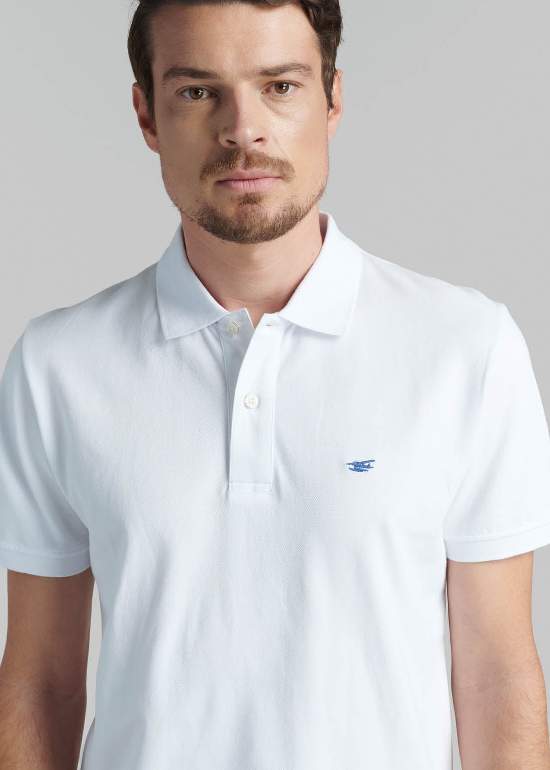POLERA PIQUE BASICA WHITE - 3