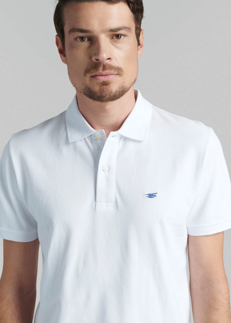 POLERA PIQUE BASICA WHITE - 3