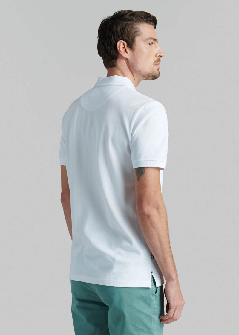 POLERA PIQUE BASICA WHITE - 4