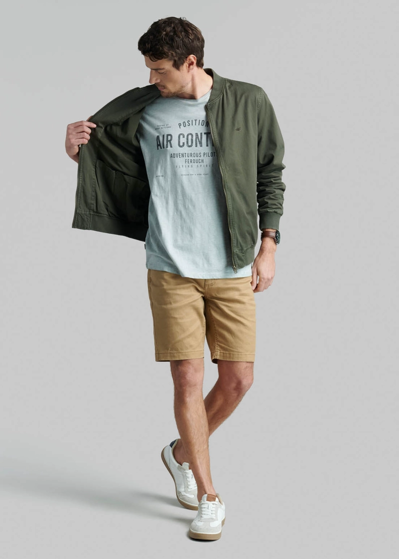 CHAQUETA BOMBER SPORT OLIVE - 2