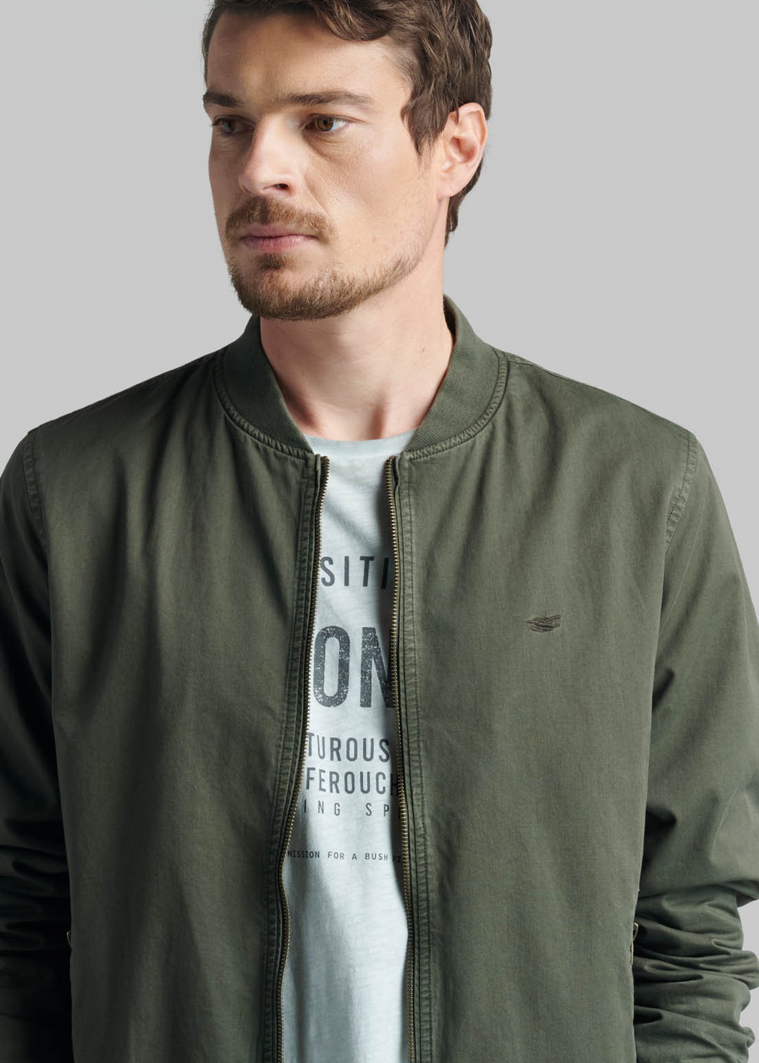 CHAQUETA BOMBER SPORT OLIVE - 3
