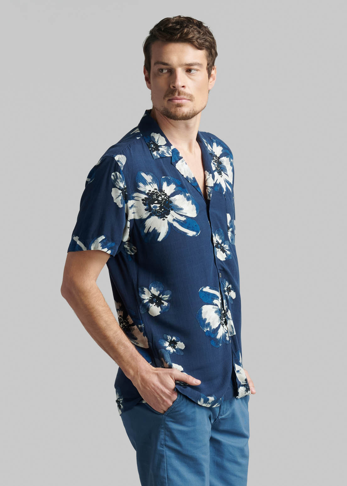 CAMISA DOVER NAVY - 1