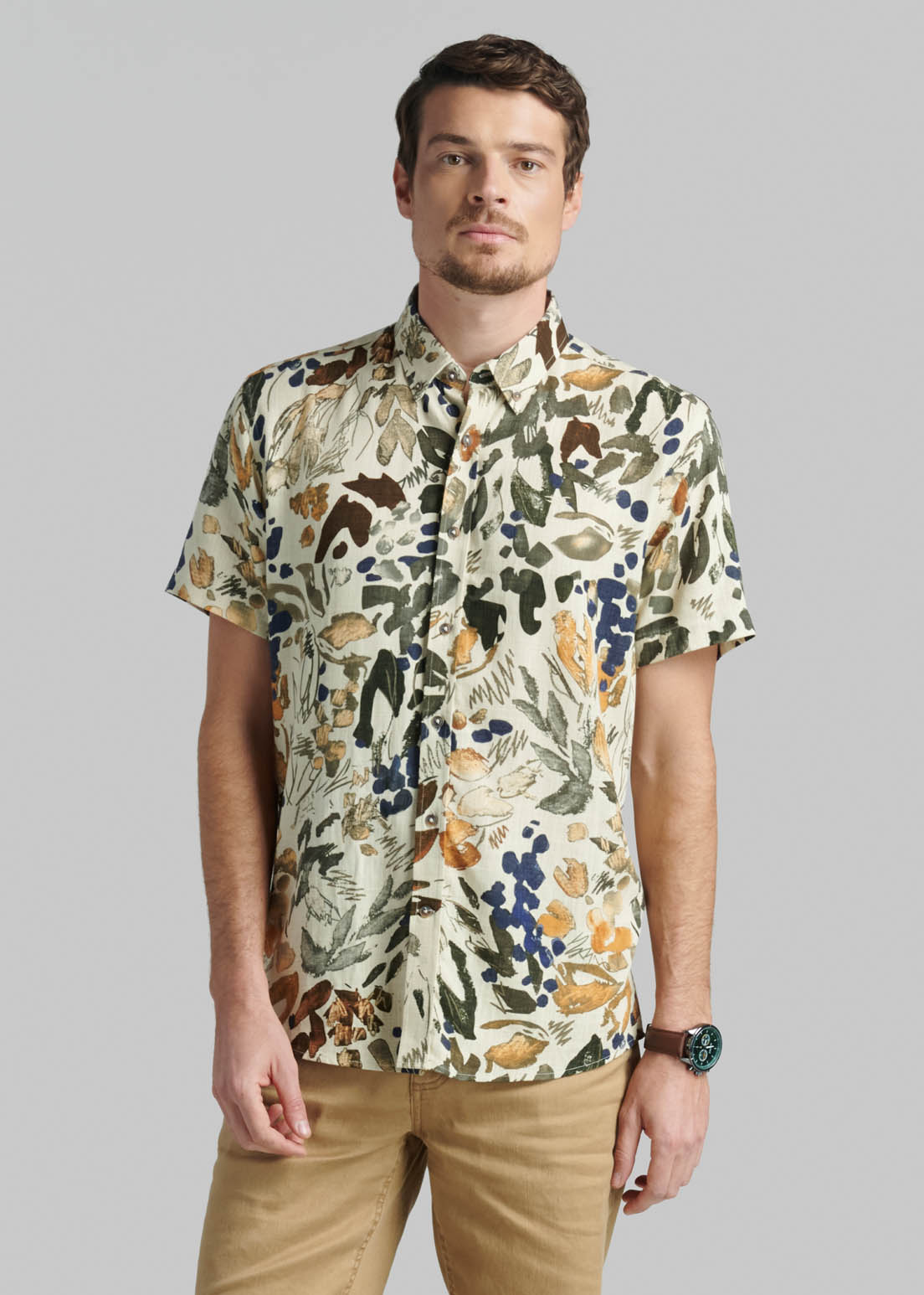 CAMISA LAS VEGAS BEIGE - 1