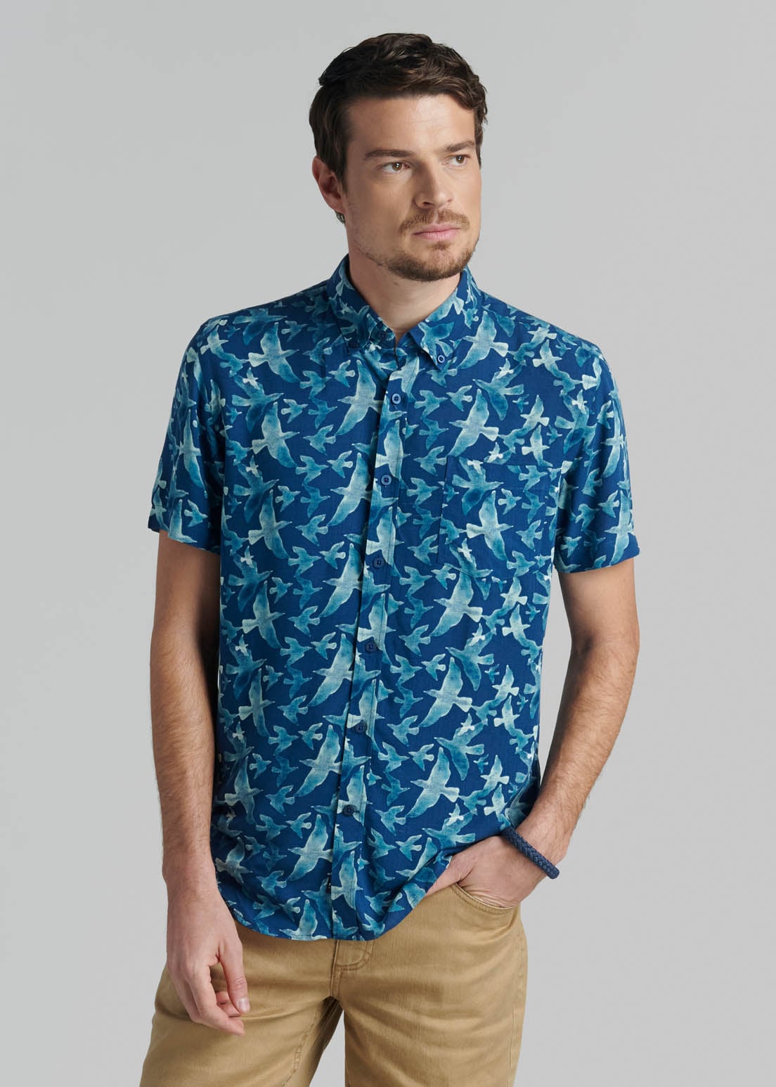 CAMISA ROSWELL NAVY - 1