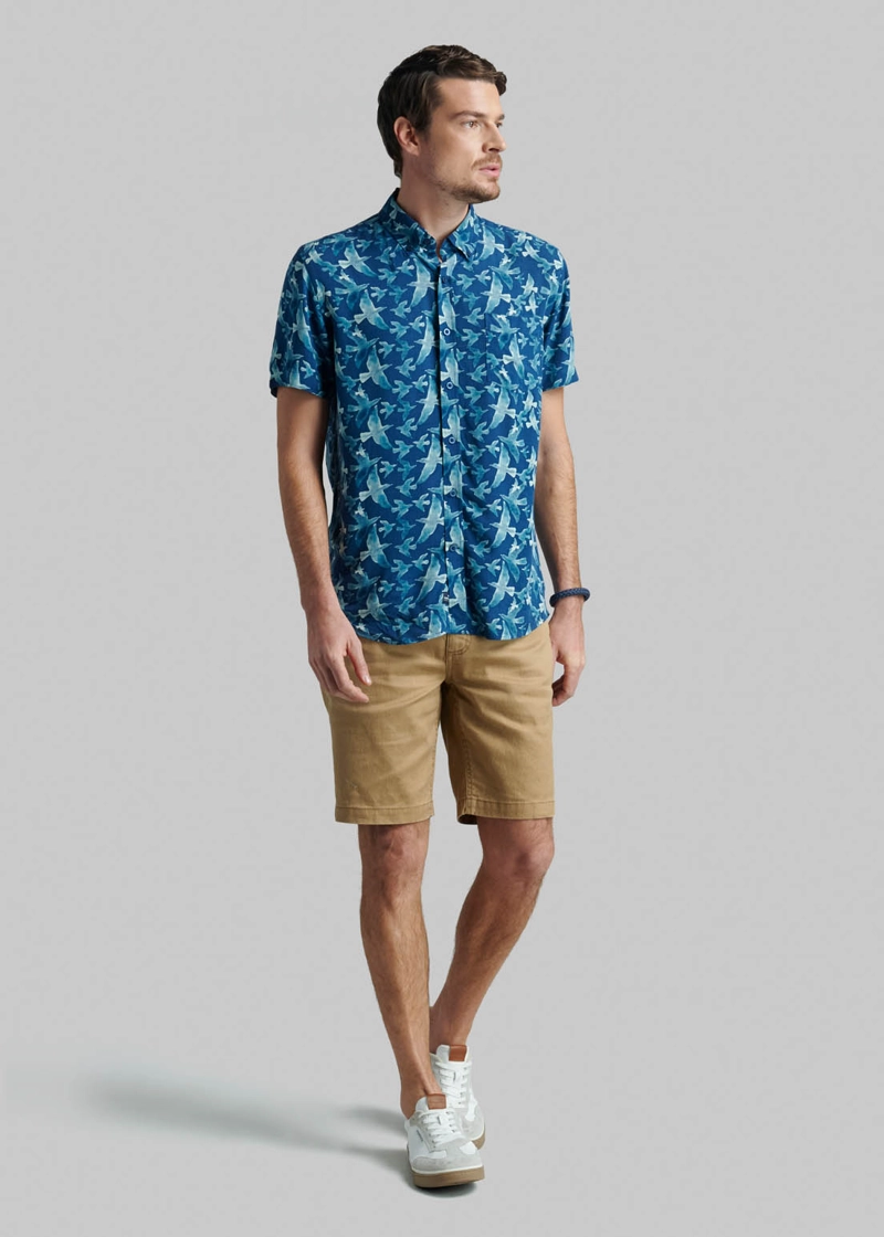 CAMISA ROSWELL NAVY - 2