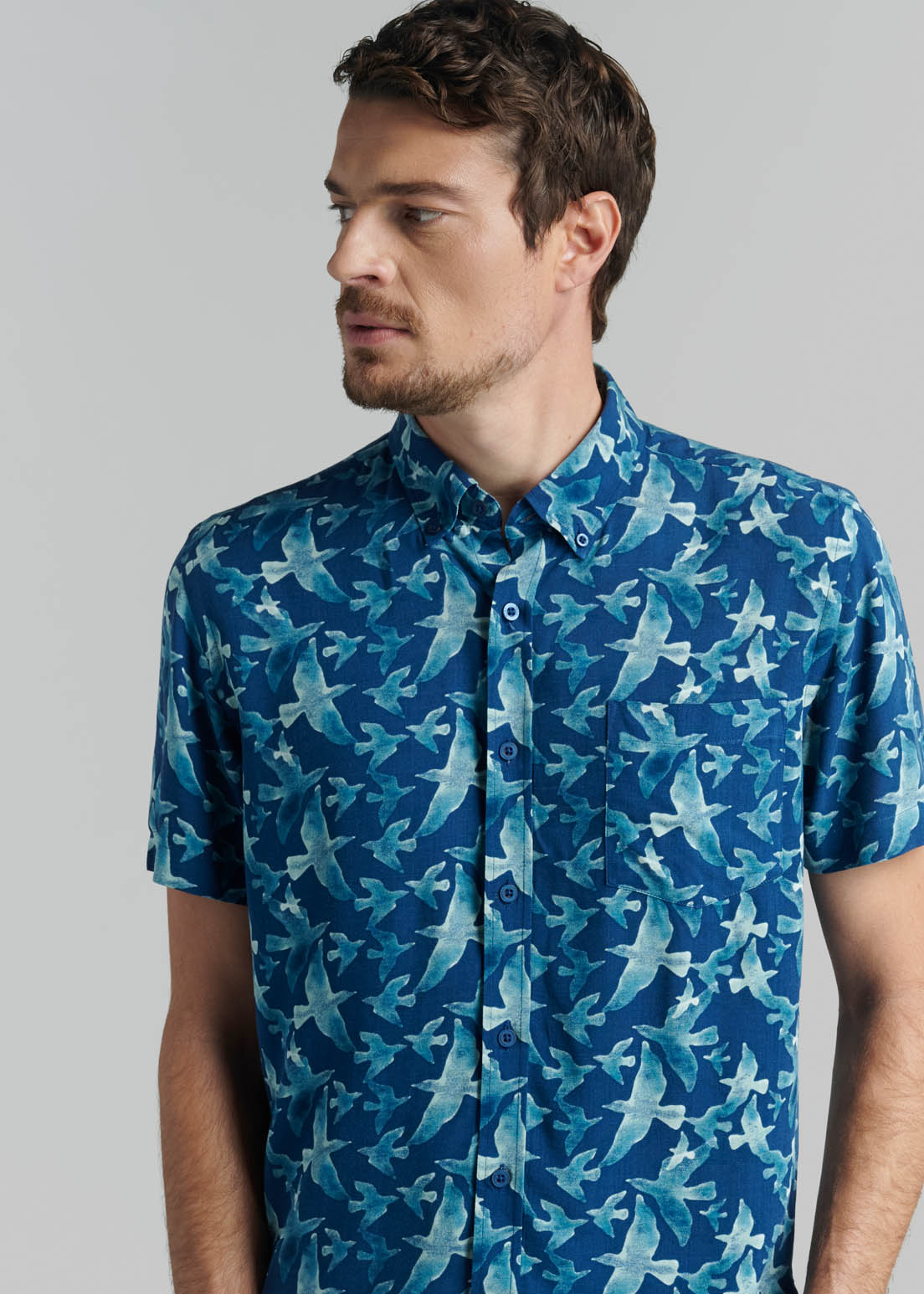 CAMISA ROSWELL NAVY - 3