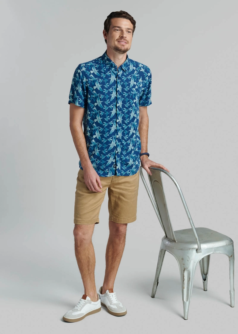CAMISA ROSWELL NAVY - 5