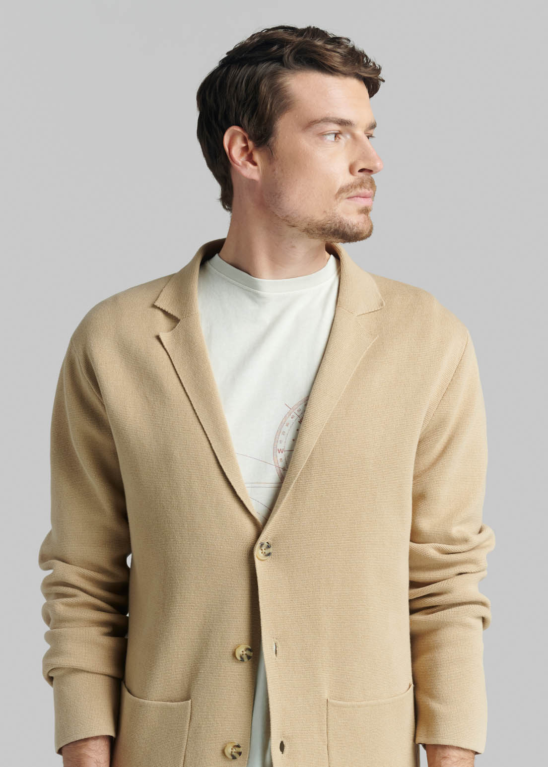 CARDIGAN BOSTON LT NUT - 3