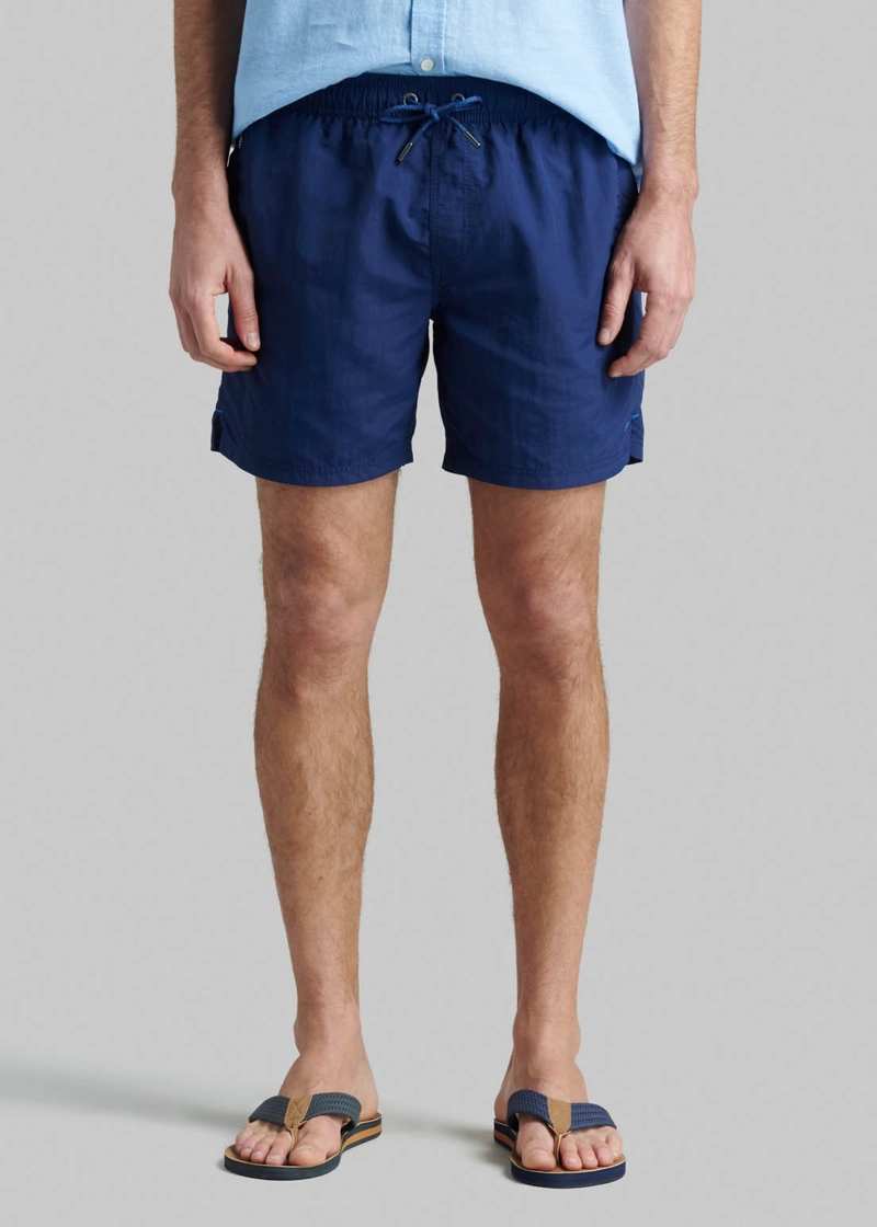 TRAJE DE BAÑO BASICO NAVY - 1