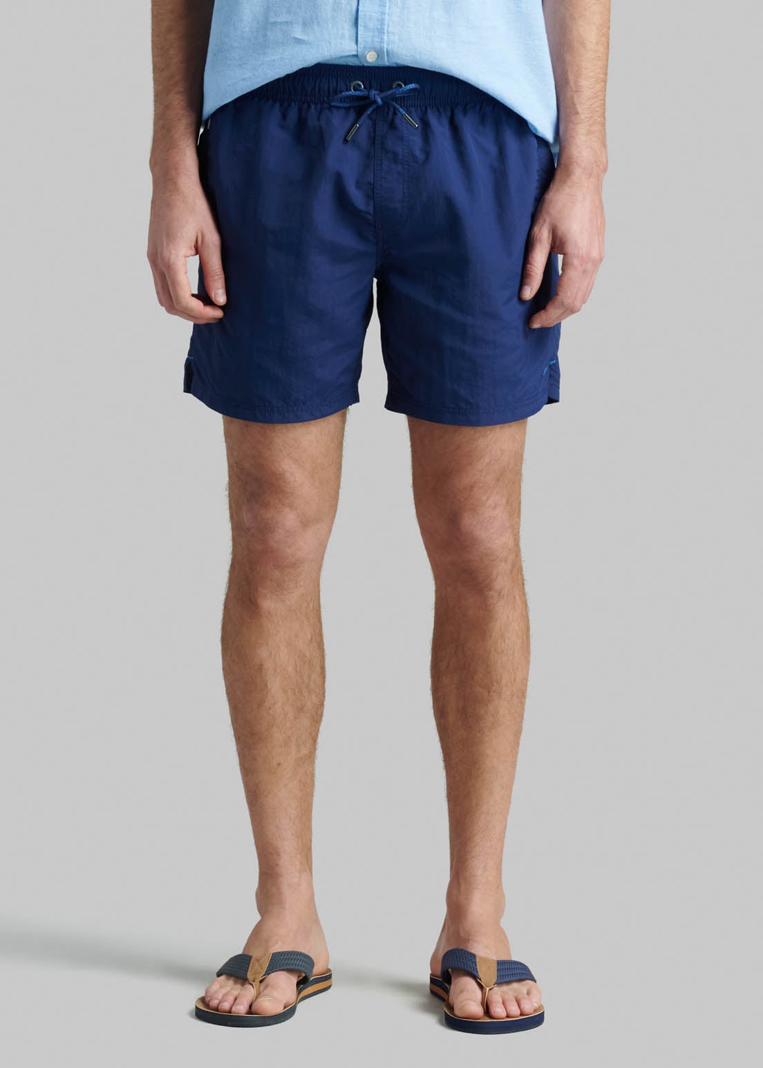 TRAJE DE BAÑO BASICO NAVY - 1