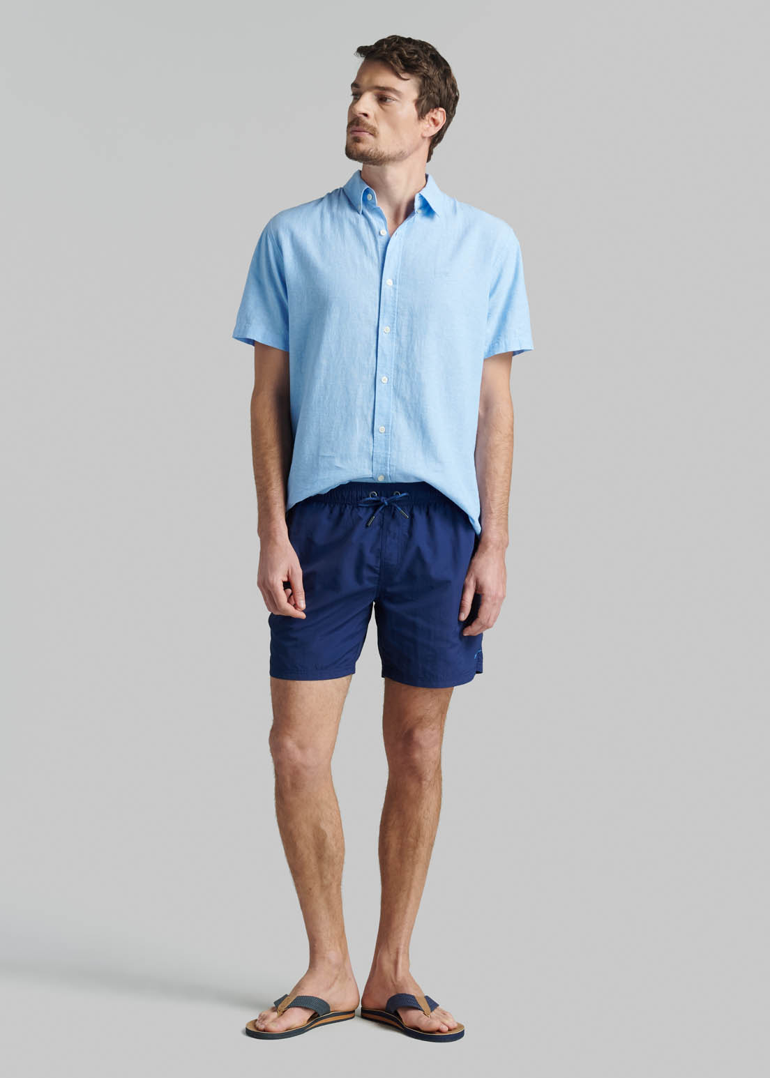 TRAJE DE BAÑO BASICO NAVY - 2