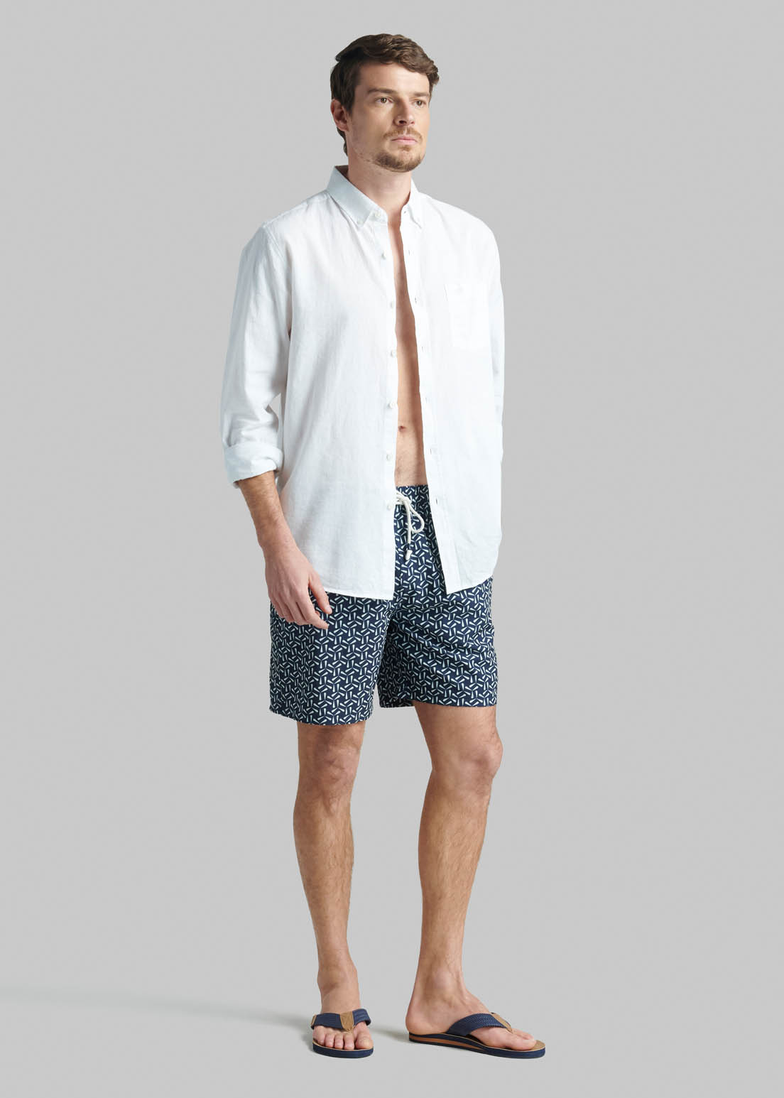 TRAJE DE BAÑO BRIGHTON SPORT NAVY - 5